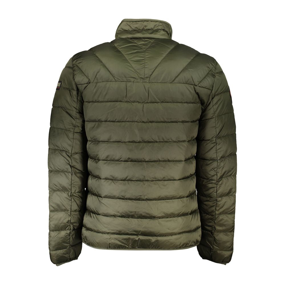 Green Polyamide Men Jacket - ventzia