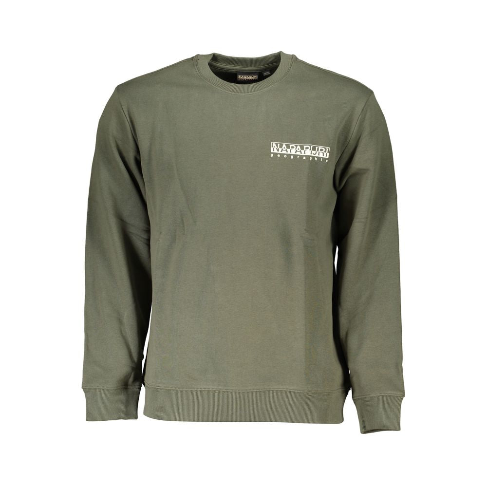 Green Cotton Sweatshirt - ventzia