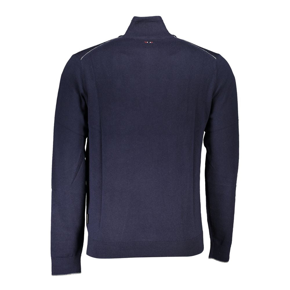 Blue Fabric Sweater - ventzia