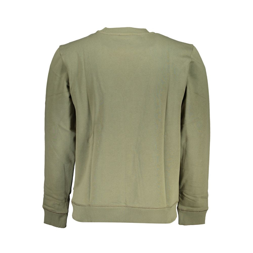 Green Cotton Men Sweater - ventzia