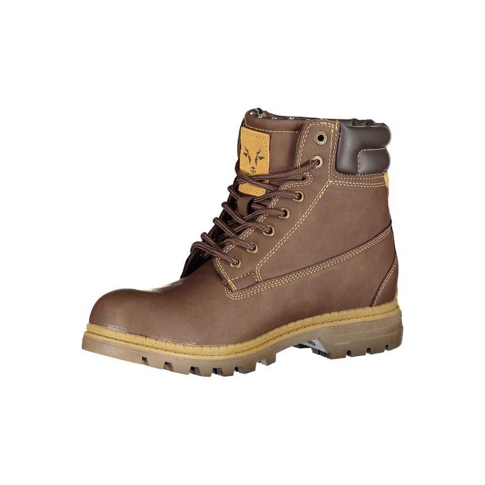 Brown Polyester Women Boot - ventzia