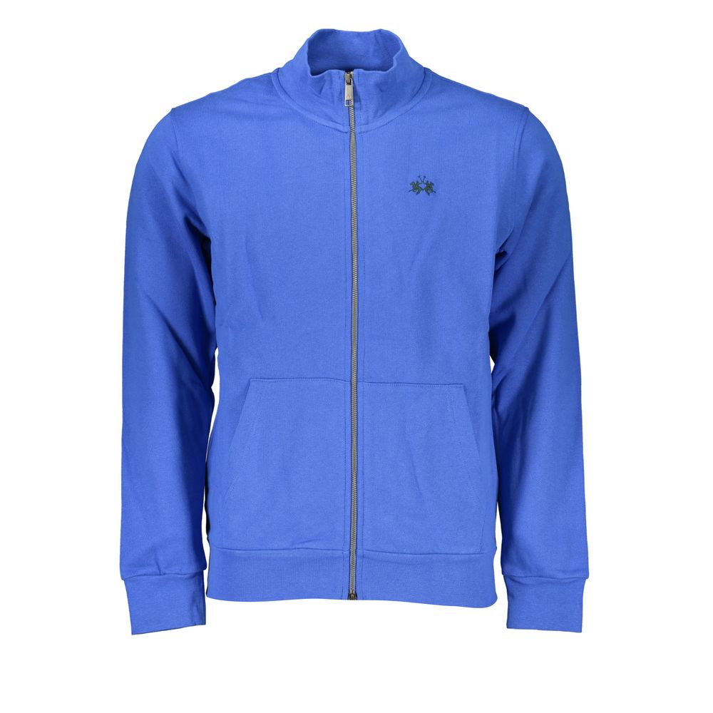 Blue Cotton Men Sweatshirt - ventzia
