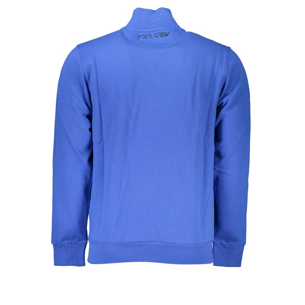 Blue Cotton Men Sweatshirt - ventzia