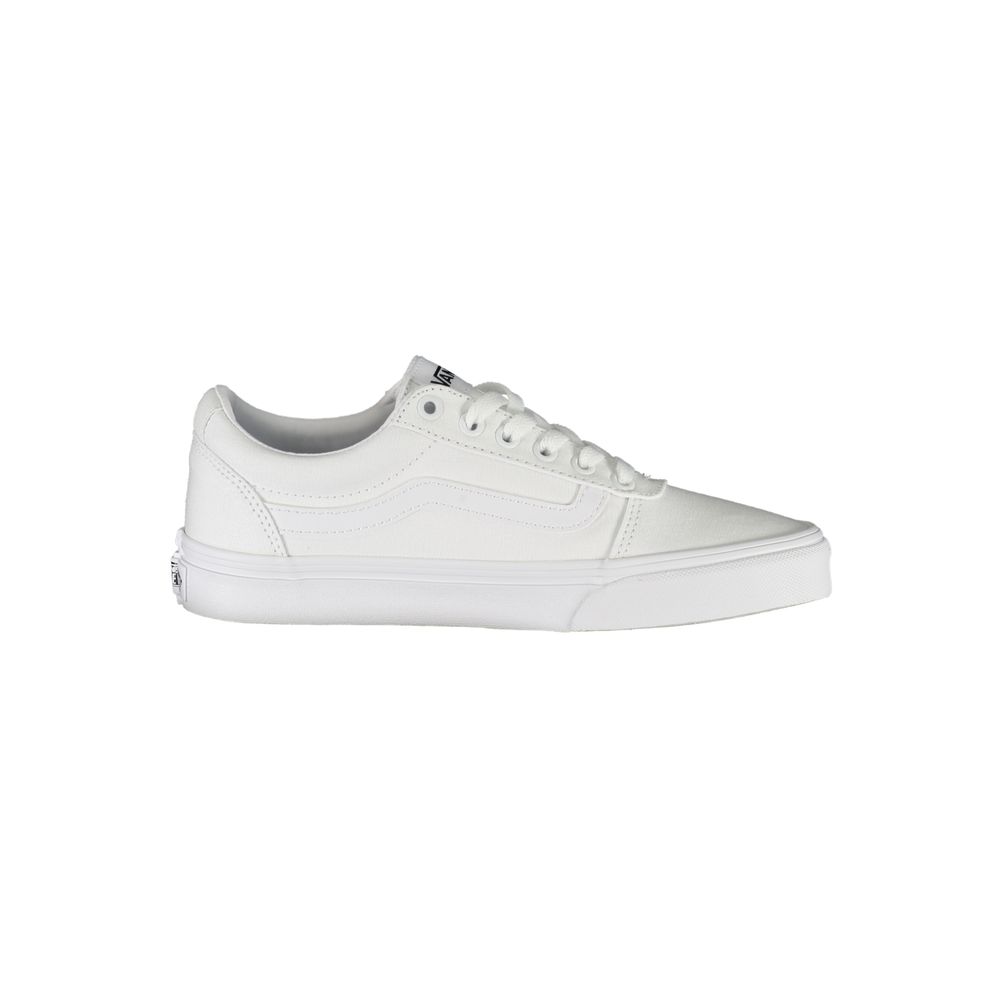White Polyester Sneaker - ventzia