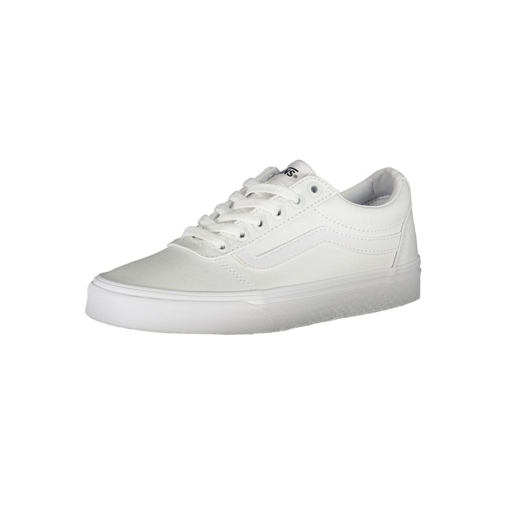 White Polyester Sneaker - ventzia