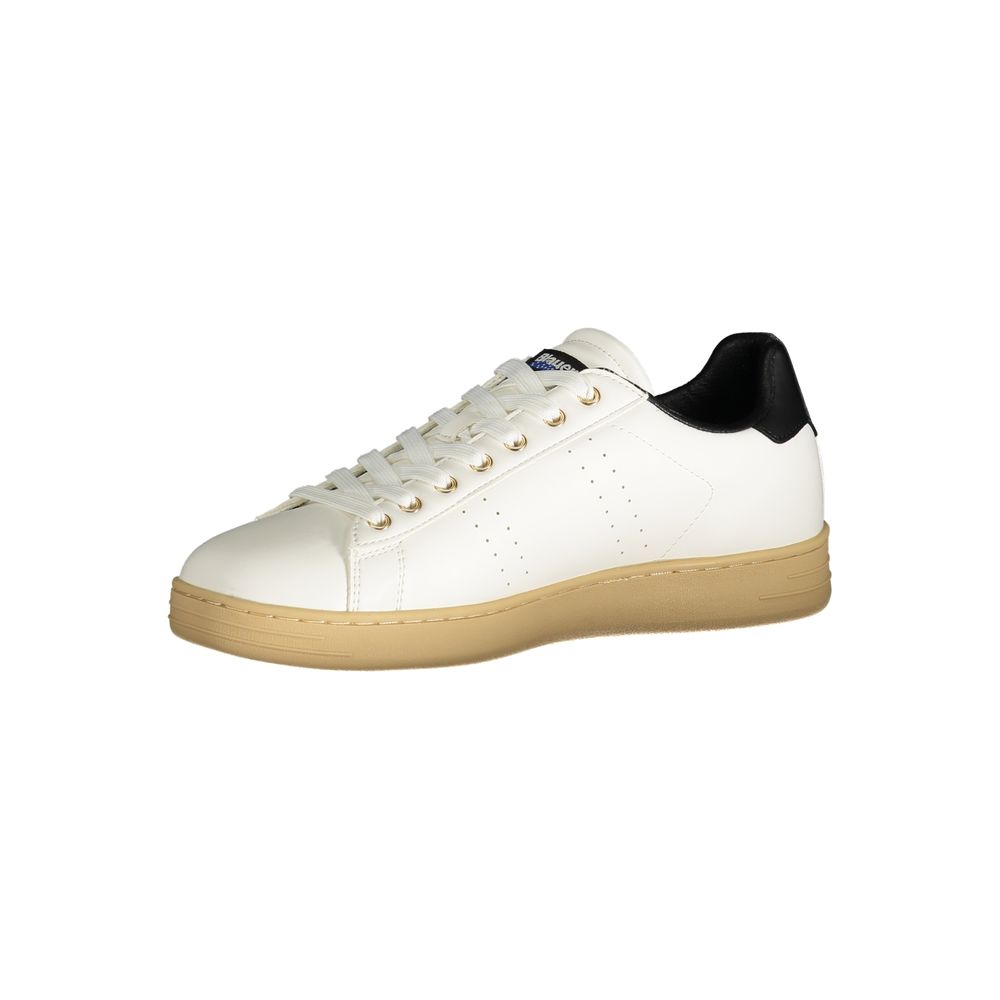 Bianco Polyurethane Men Sneaker - ventzia
