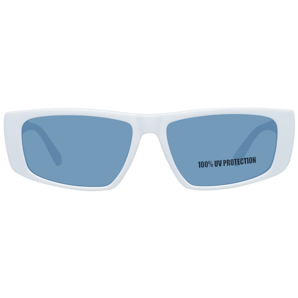 White Plastic Sunglasses - ventzia