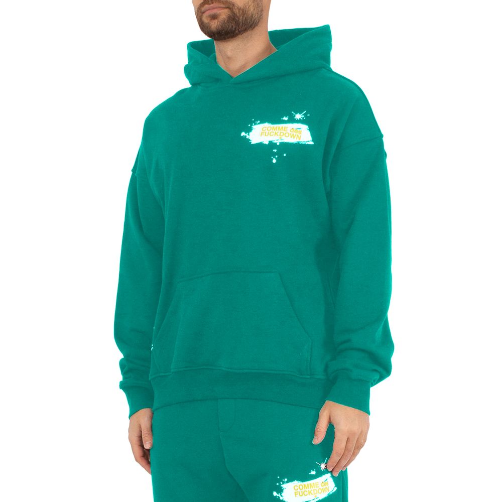 Green Cotton Sweater - ventzia