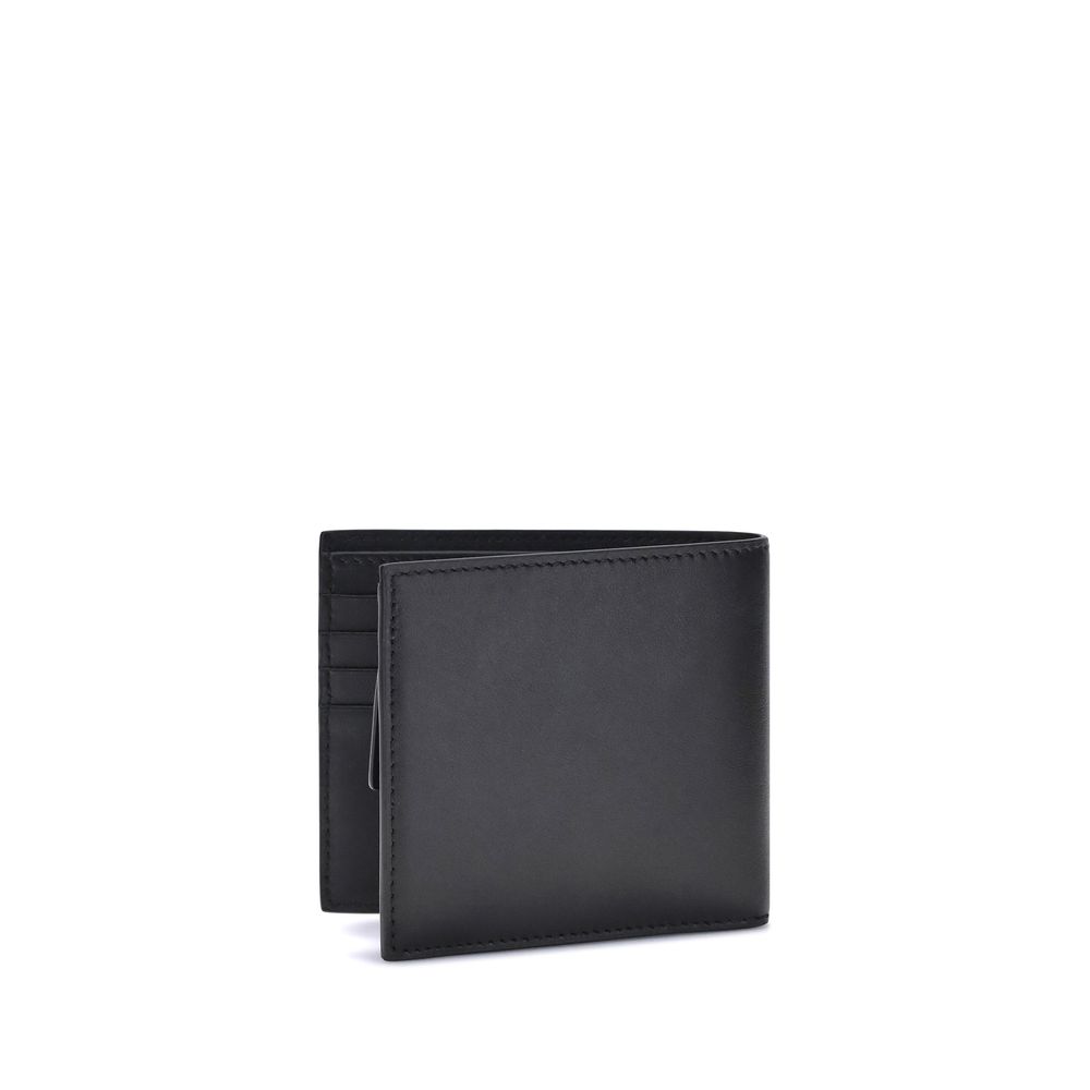 Black Calf Leather Bos Taurus Wallet - ventzia