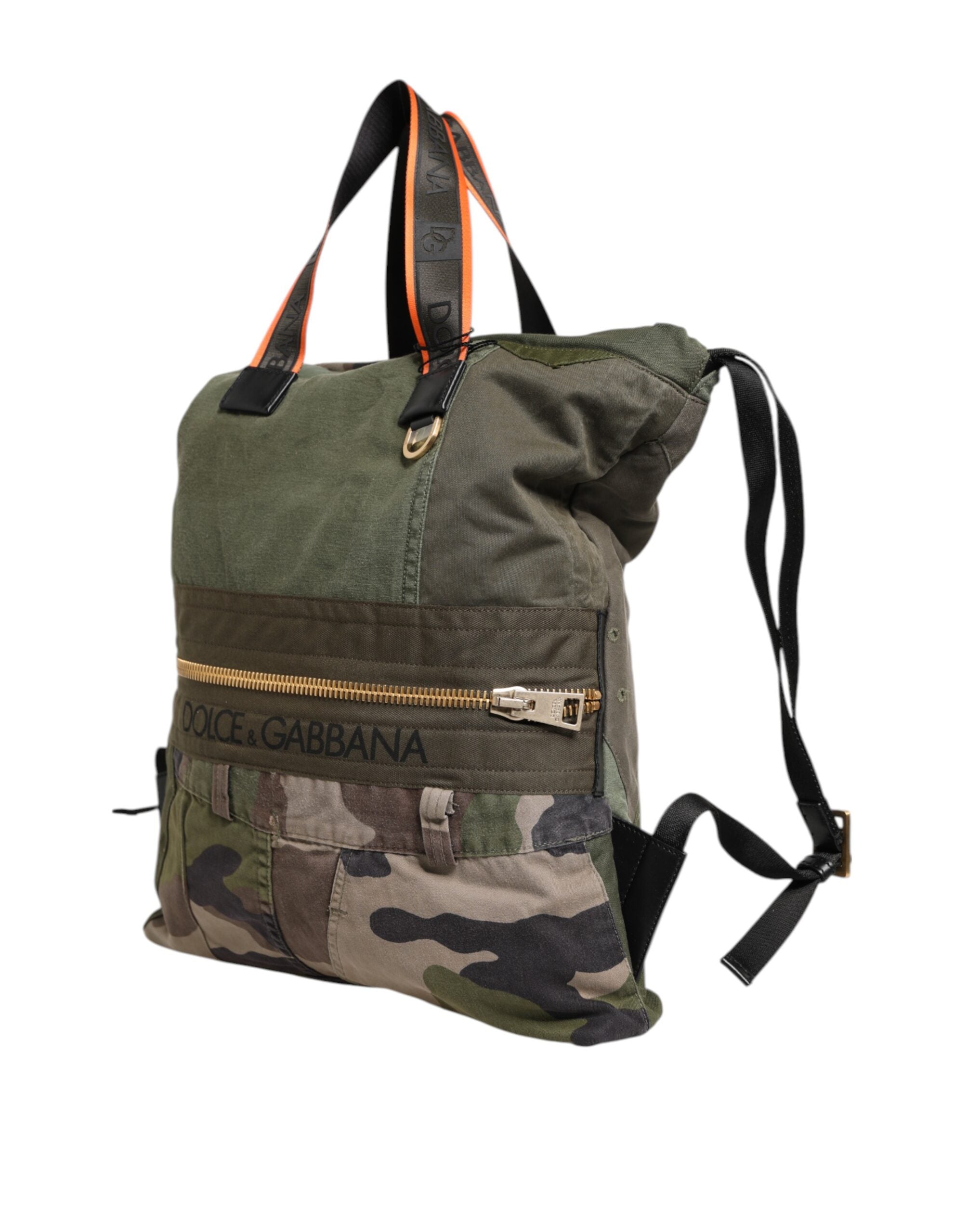 Military Green Patchwork Rucksack Backpack Bag - ventzia