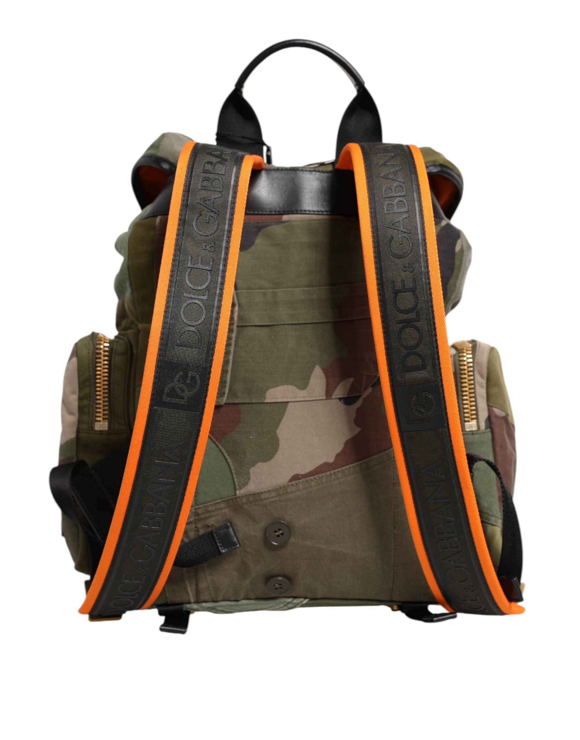 Military Green Patchwork Rucksack Backpack Bag - ventzia