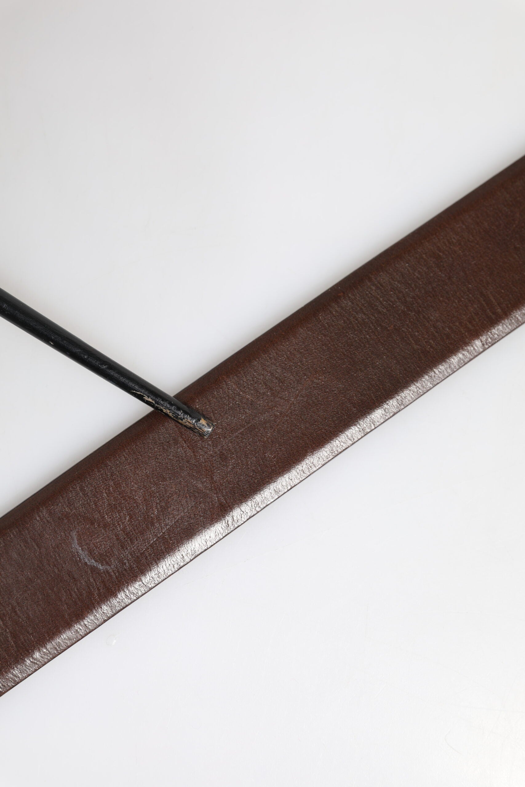 Brown Classic Gold Metal Logo Buckle Men Belt - ventzia