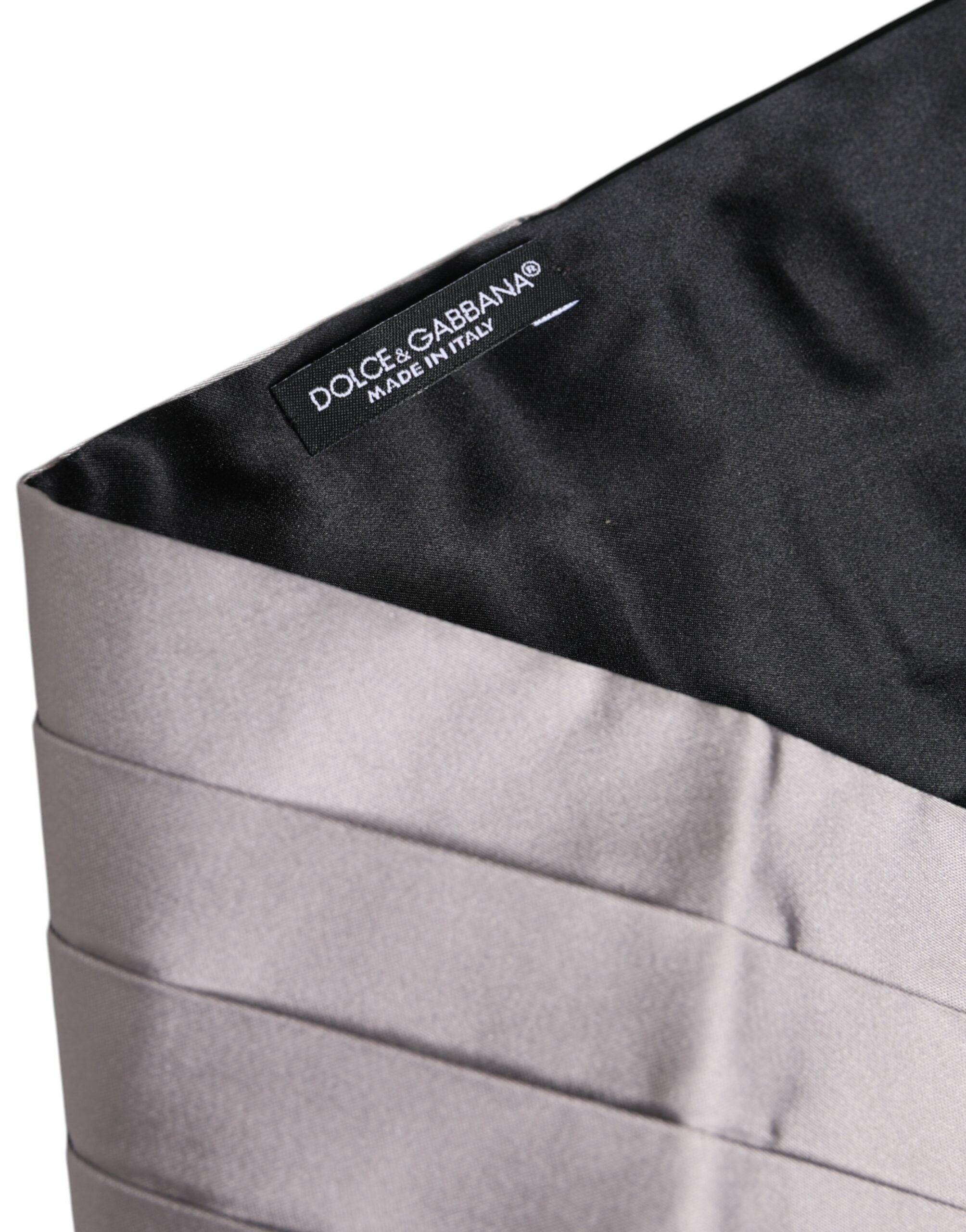 Gray Men 100% Silk Belt Wide Waist Cummerbund - ventzia