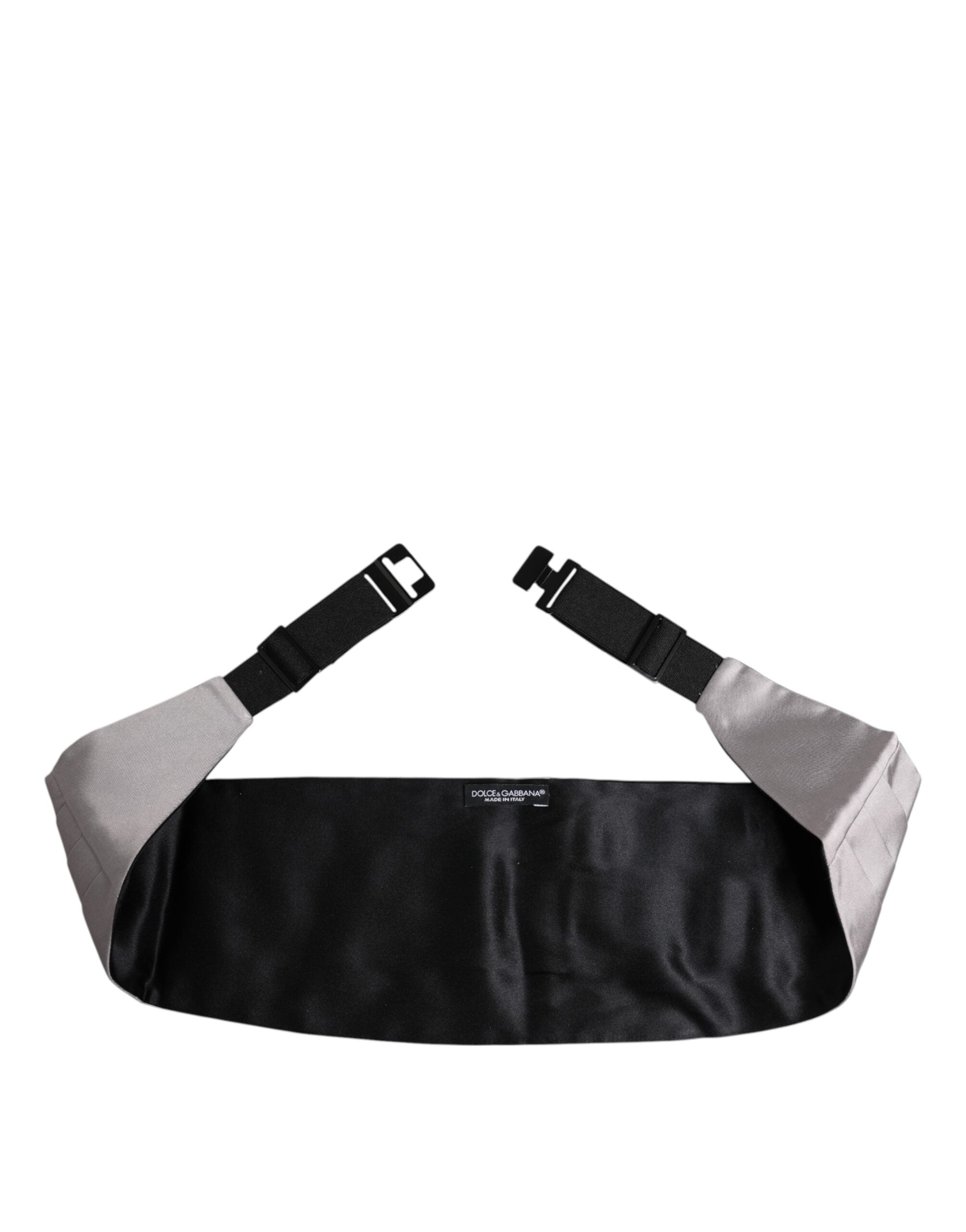 Gray Men 100% Silk Belt Wide Waist Cummerbund - ventzia