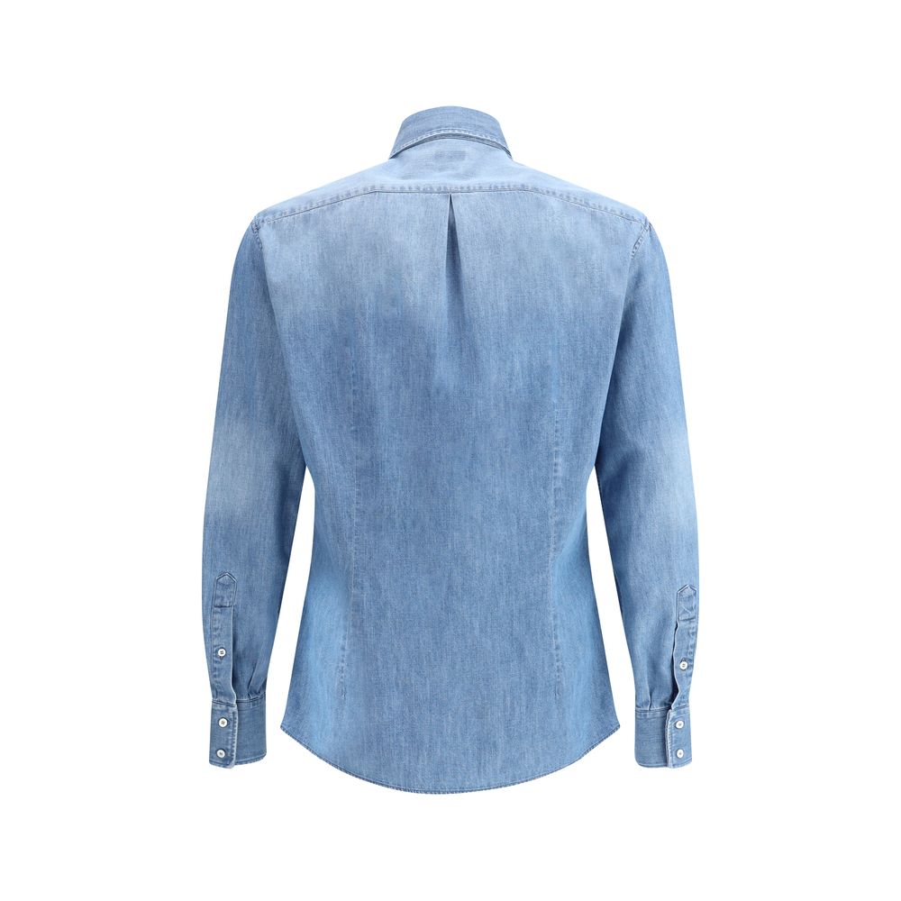 Light Blue Denim Shirt - ventzia