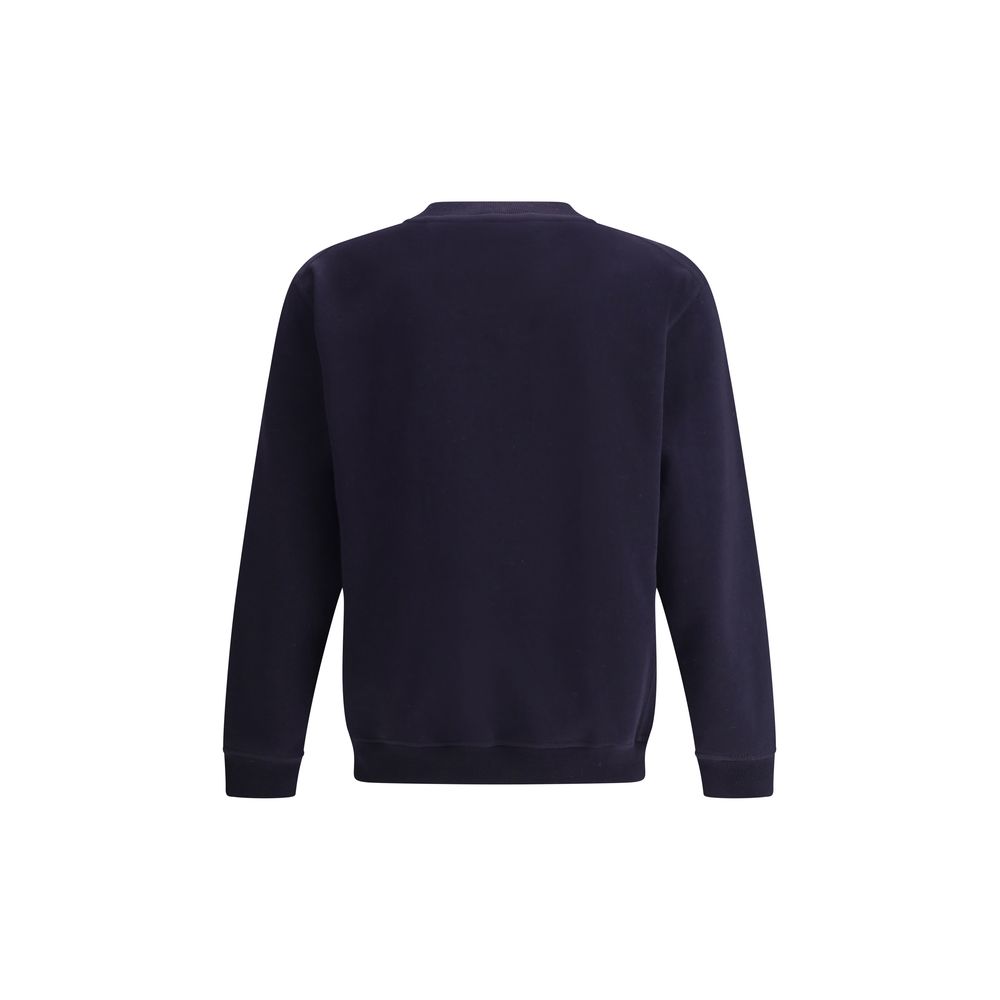 Blue Cotton Sweatshirt - ventzia