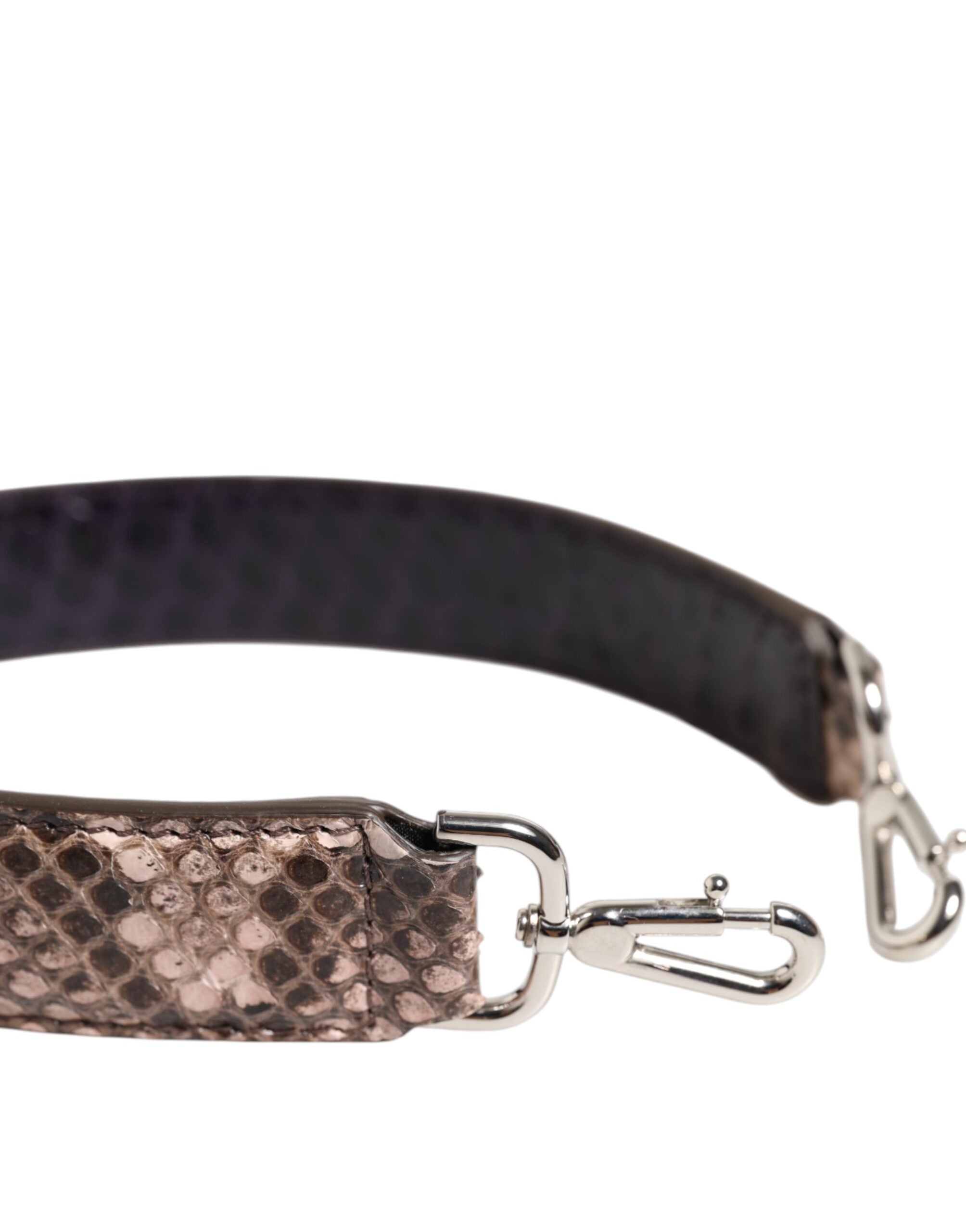 Brown Exotic Leather Handbag Accessory Shoulder Strap - ventzia
