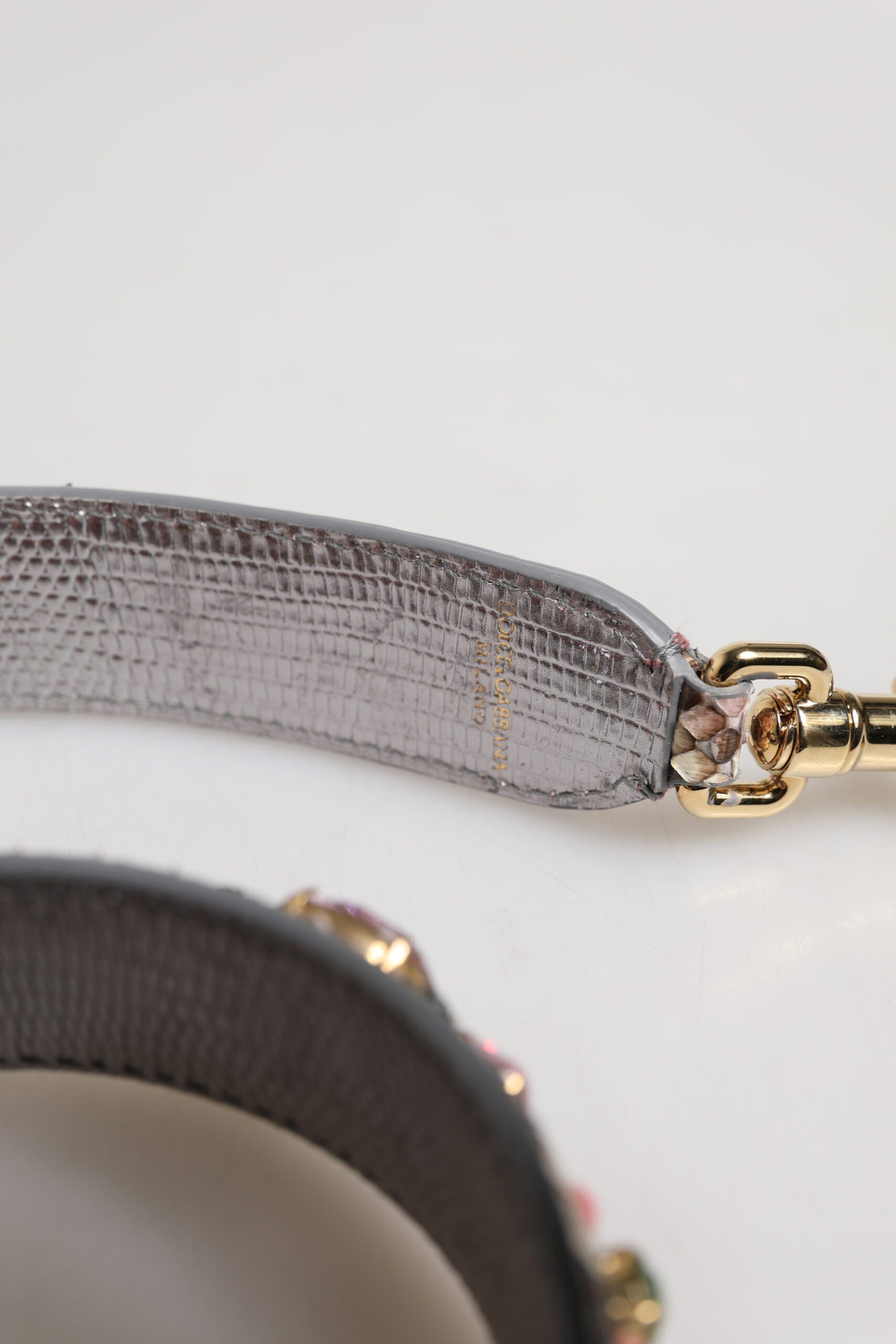 Multicolor Embellished Handbag Shoulder Strap - ventzia