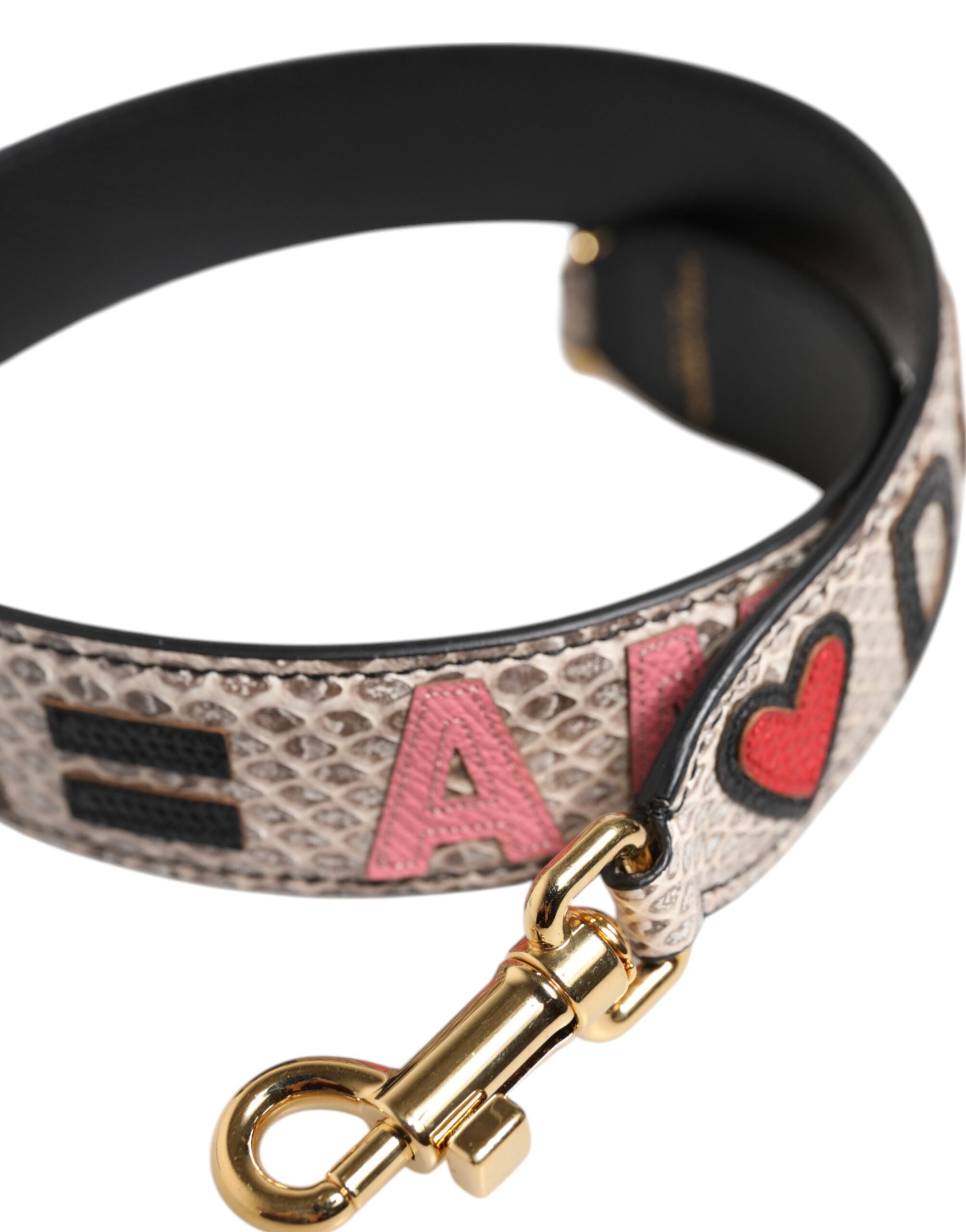 Multicolor DG AMORE Patch Bag Accessory Shoulder Strap - ventzia