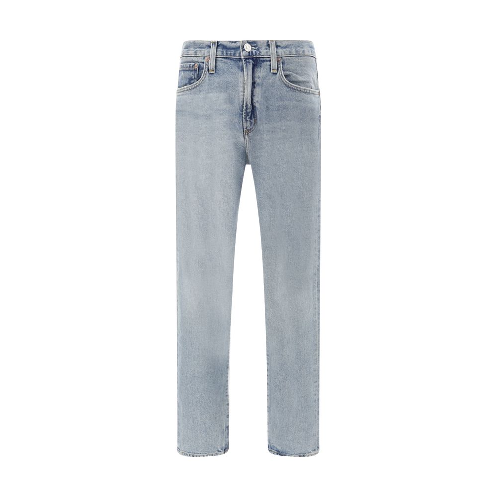 Light Blue Cotton Skinny Jeans - ventzia