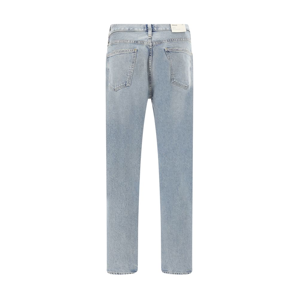 Light Blue Cotton Skinny Jeans - ventzia