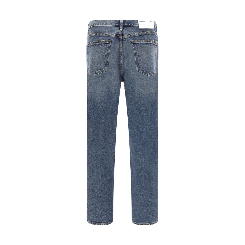 Blue Cotton Skinny Jeans - ventzia