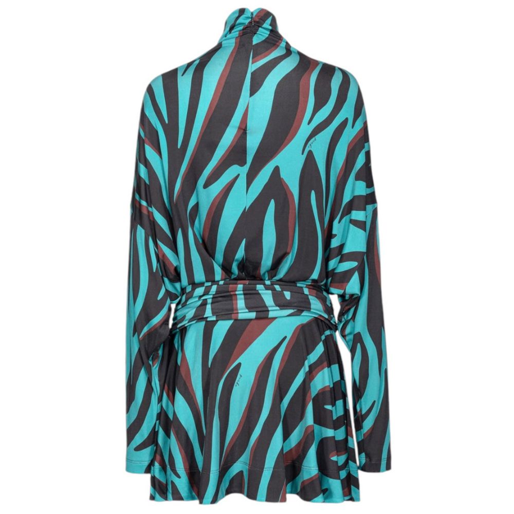 Green Viscose Dress - ventzia
