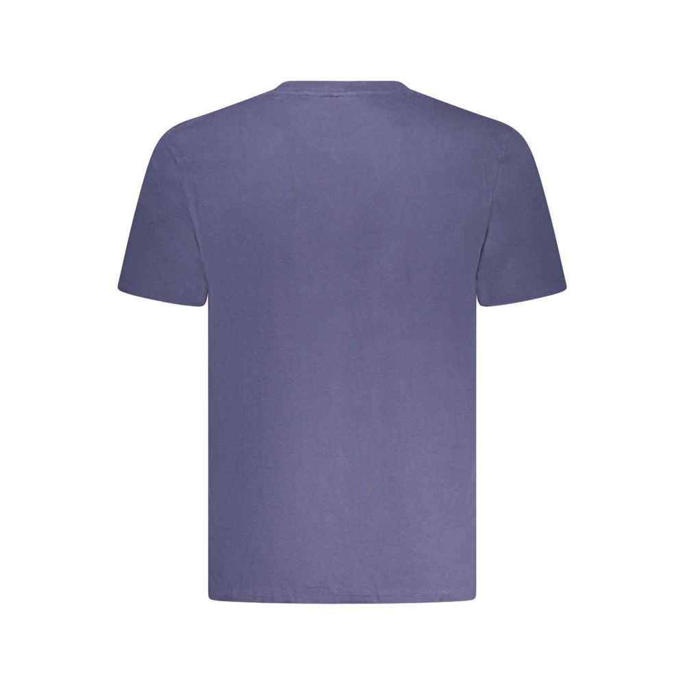 Blue Cotton Men's T-Shirt - ventzia