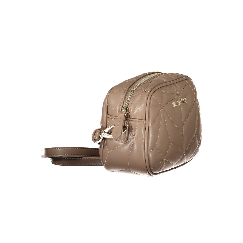 Marrone Polyurethane Women Shoulder Bag - ventzia