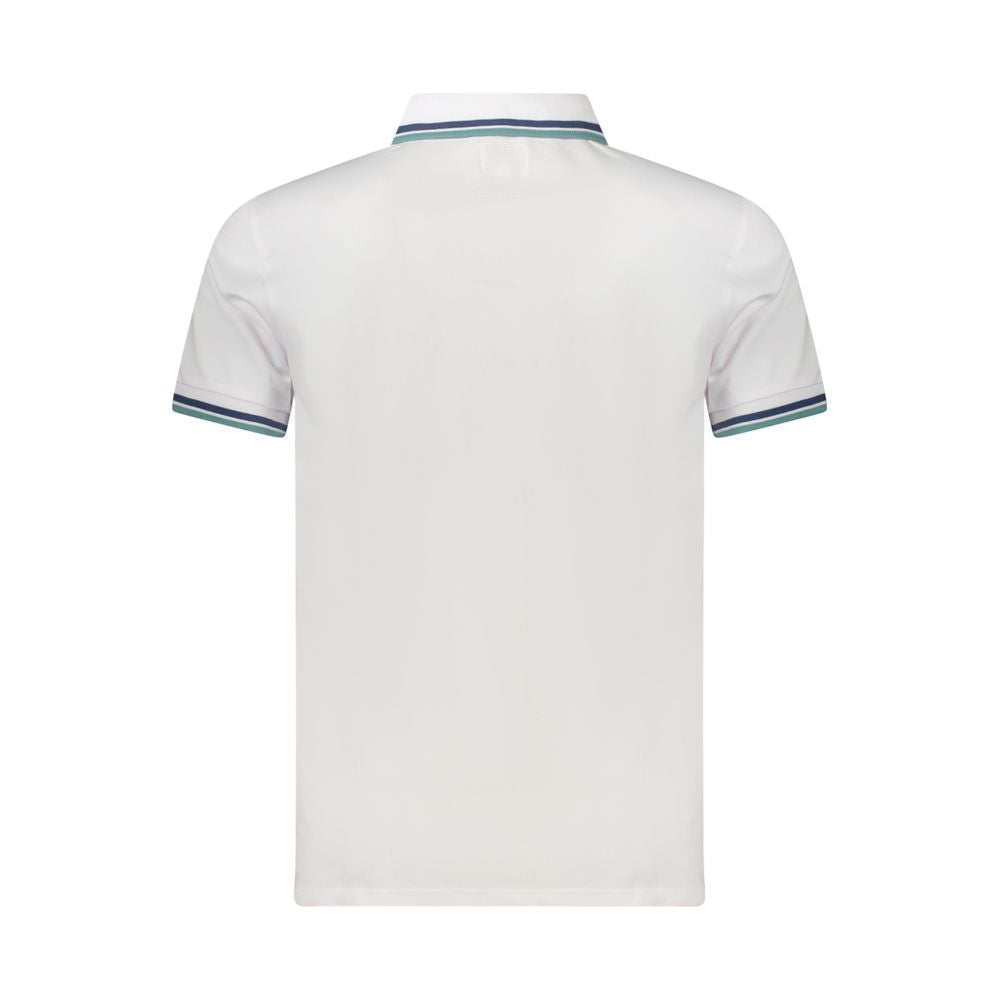 White Cotton Men's Polo Shirt - ventzia
