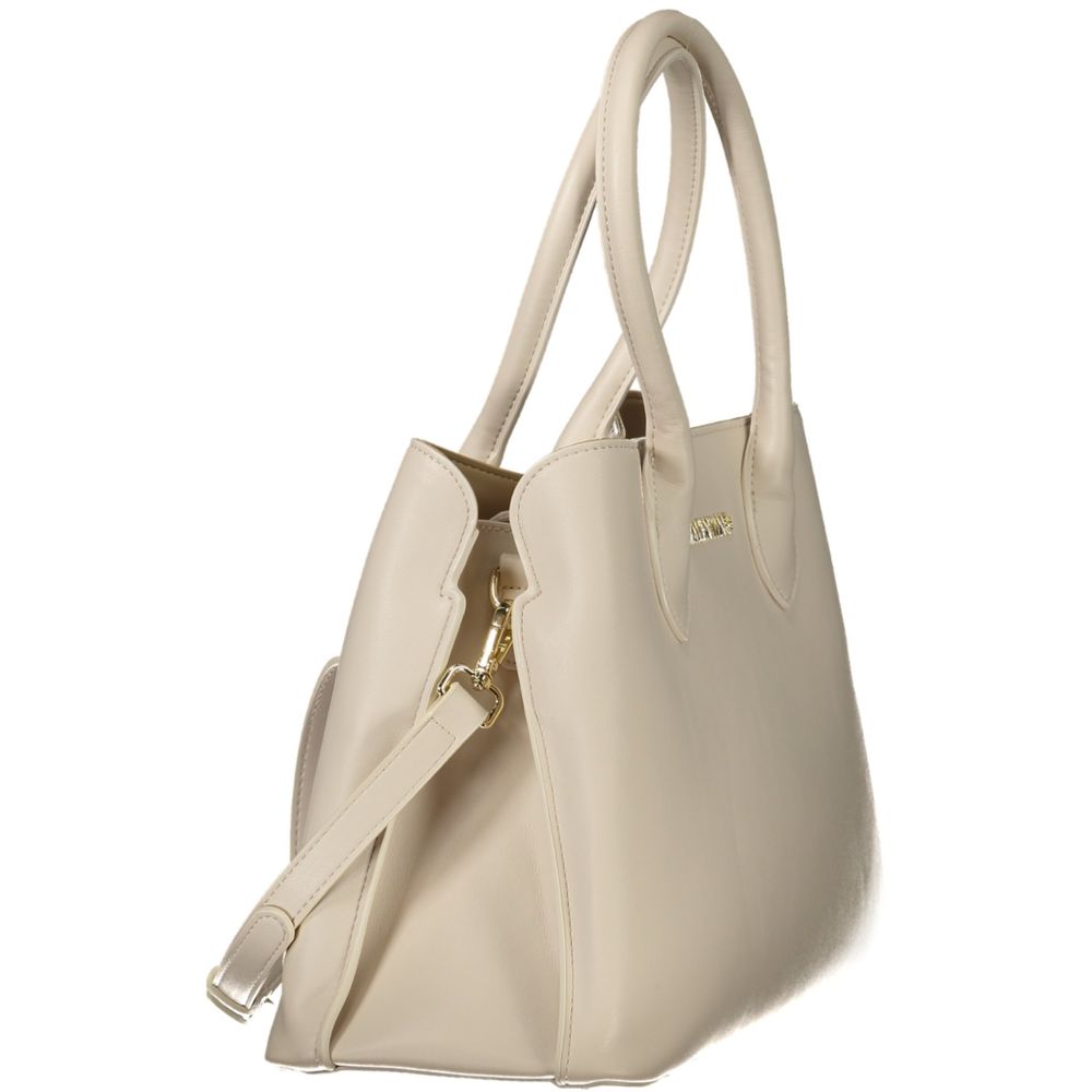 Beige Polyethylene Handbag