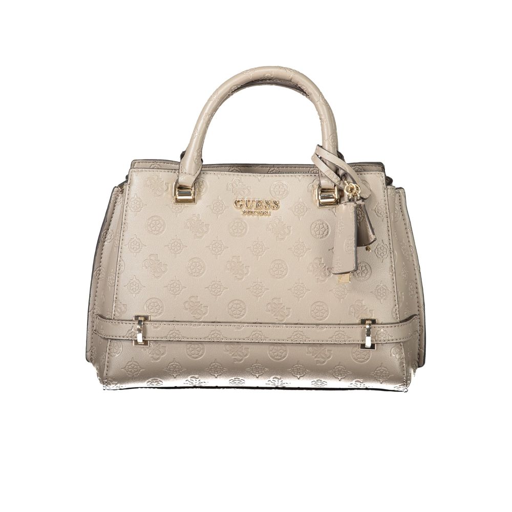 Beige Polyethylene Handbag