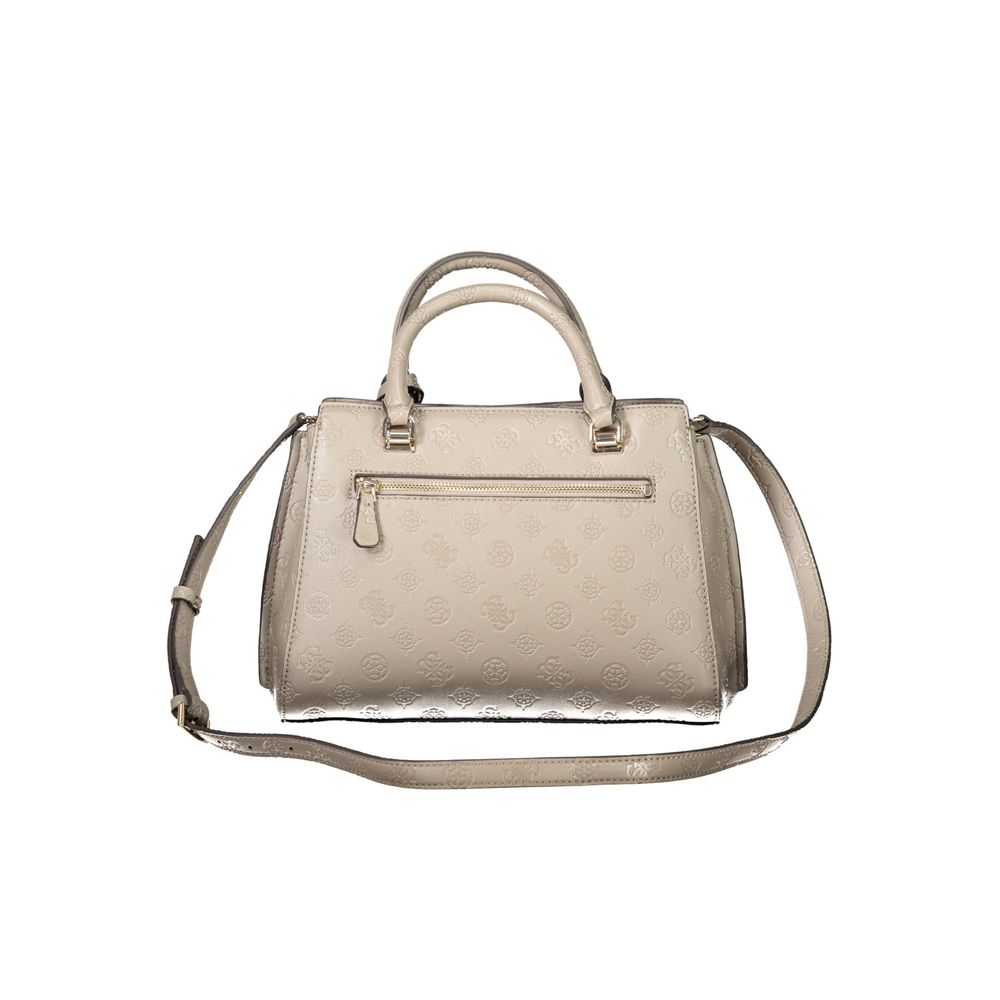 Beige Polyethylene Handbag