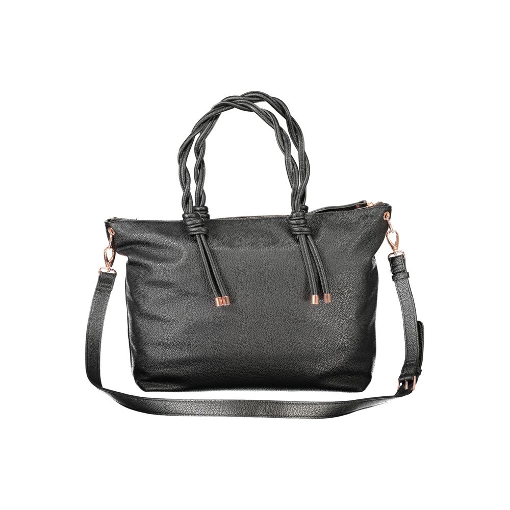 Nero Poliuretano Women Handbag - ventzia