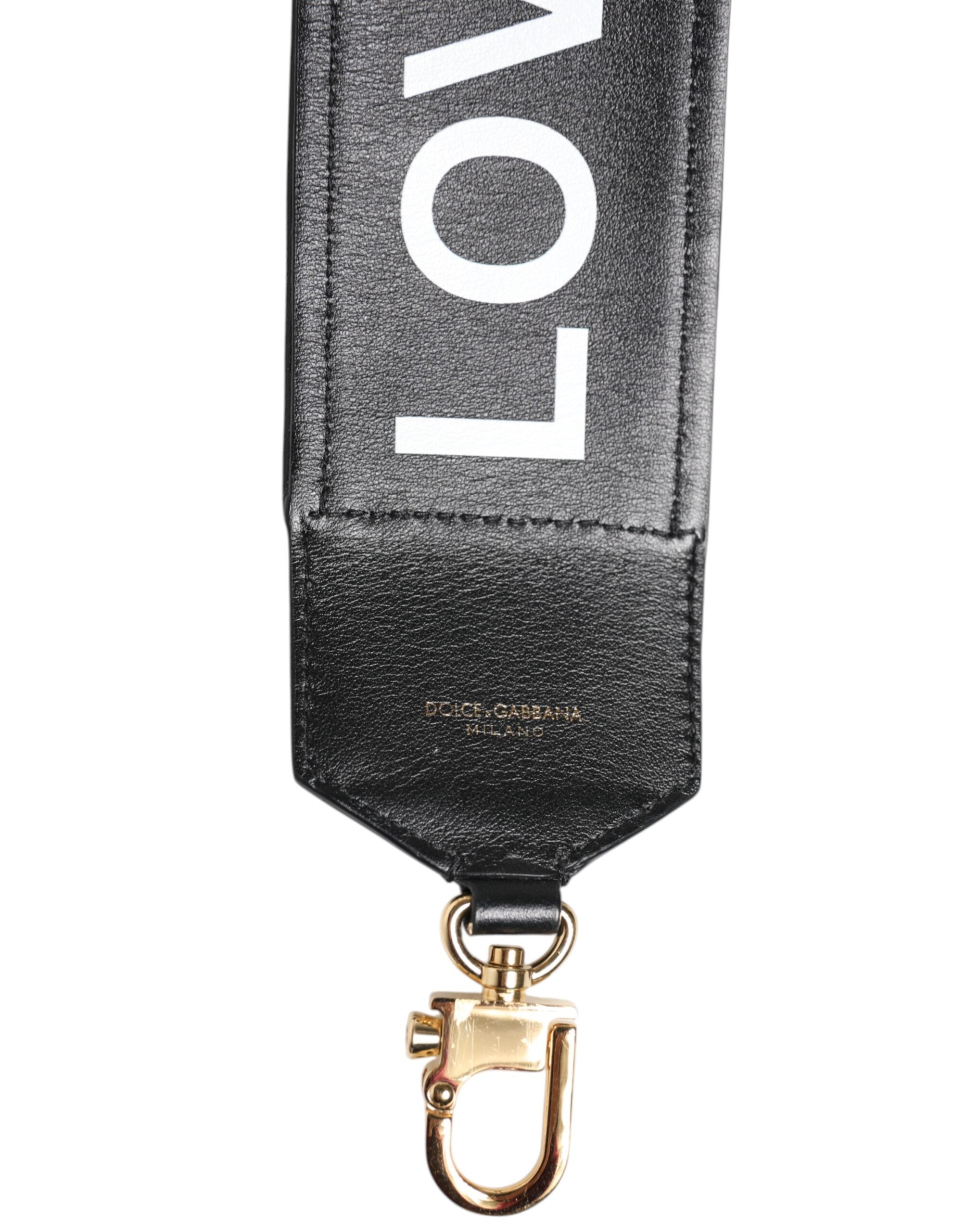 Black Leopard Print Reversible Bag Shoulder Strap - ventzia