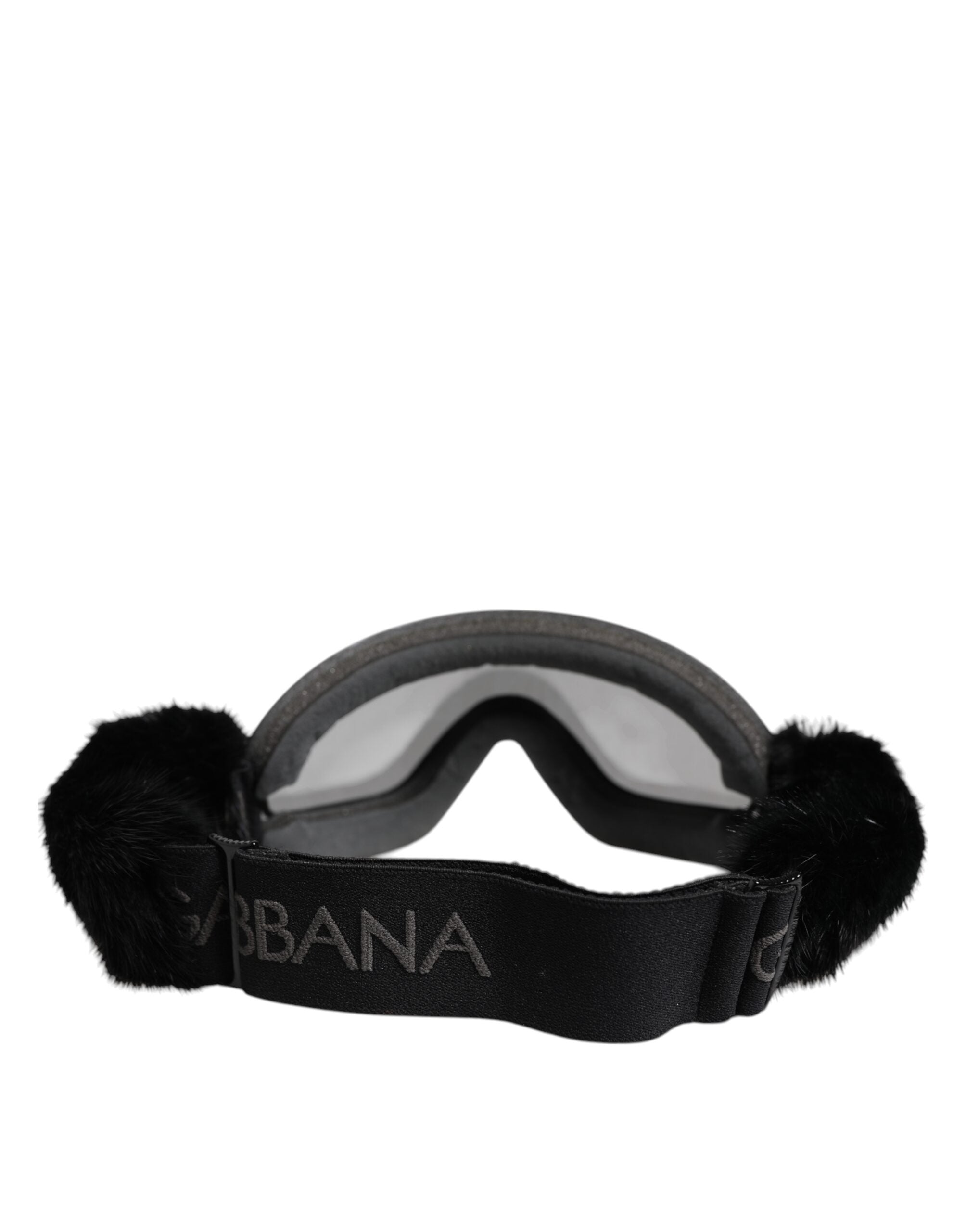 Black Bi0759 Lace Mirrored Ski Goggles Mask Sunglasses - ventzia