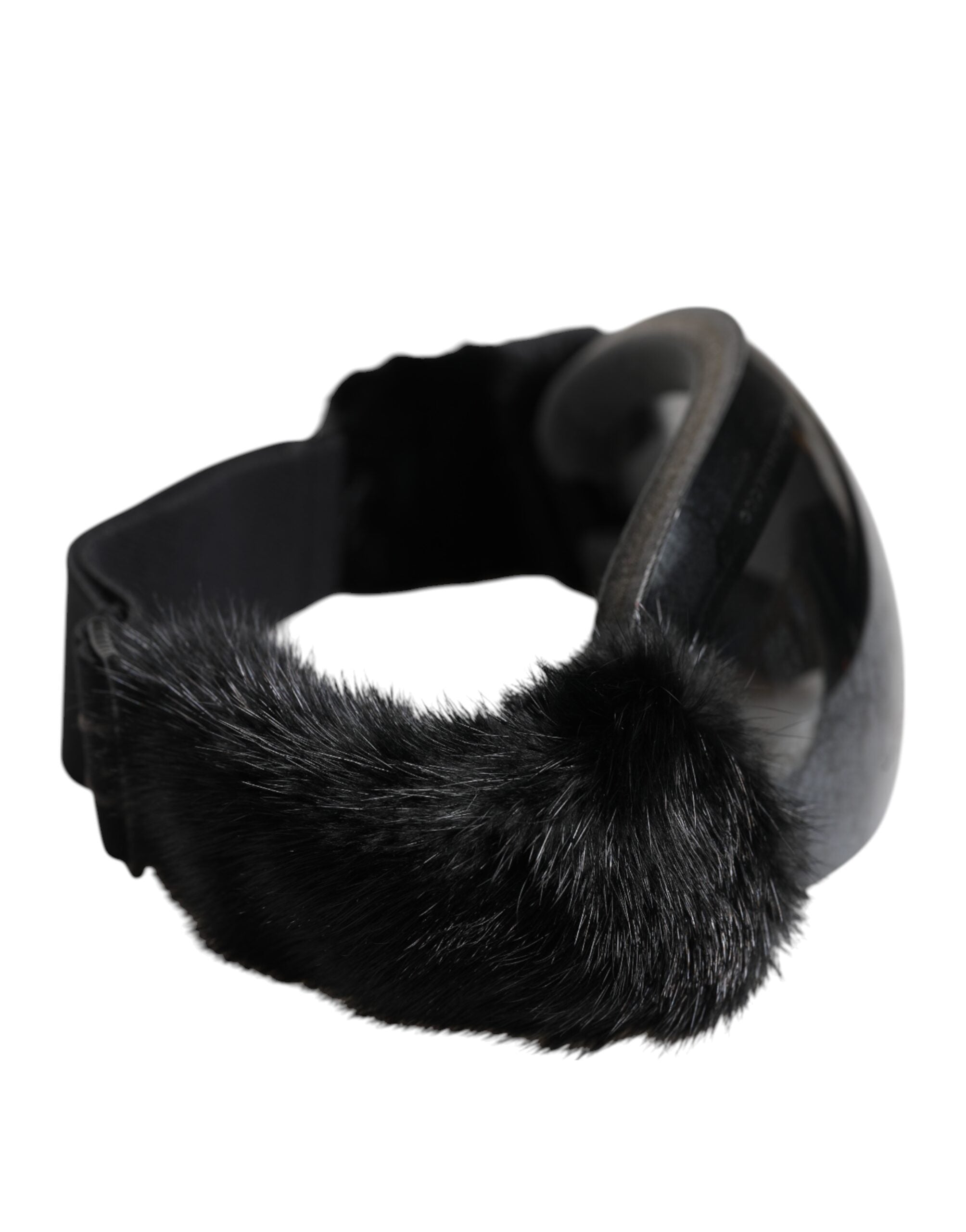 Black Bi0759 Lace Mirrored Ski Goggles Mask Sunglasses - ventzia