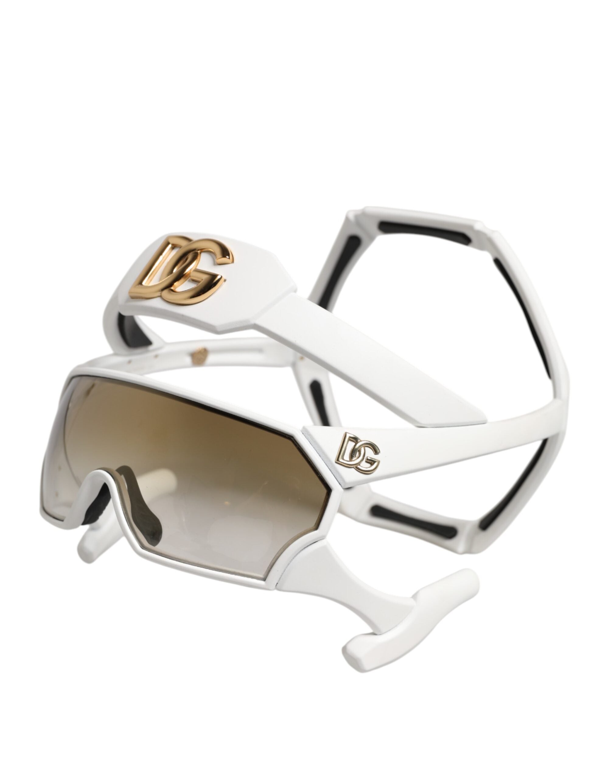 White Acetate Next Generation Mask Eyewear Sunglasses - ventzia
