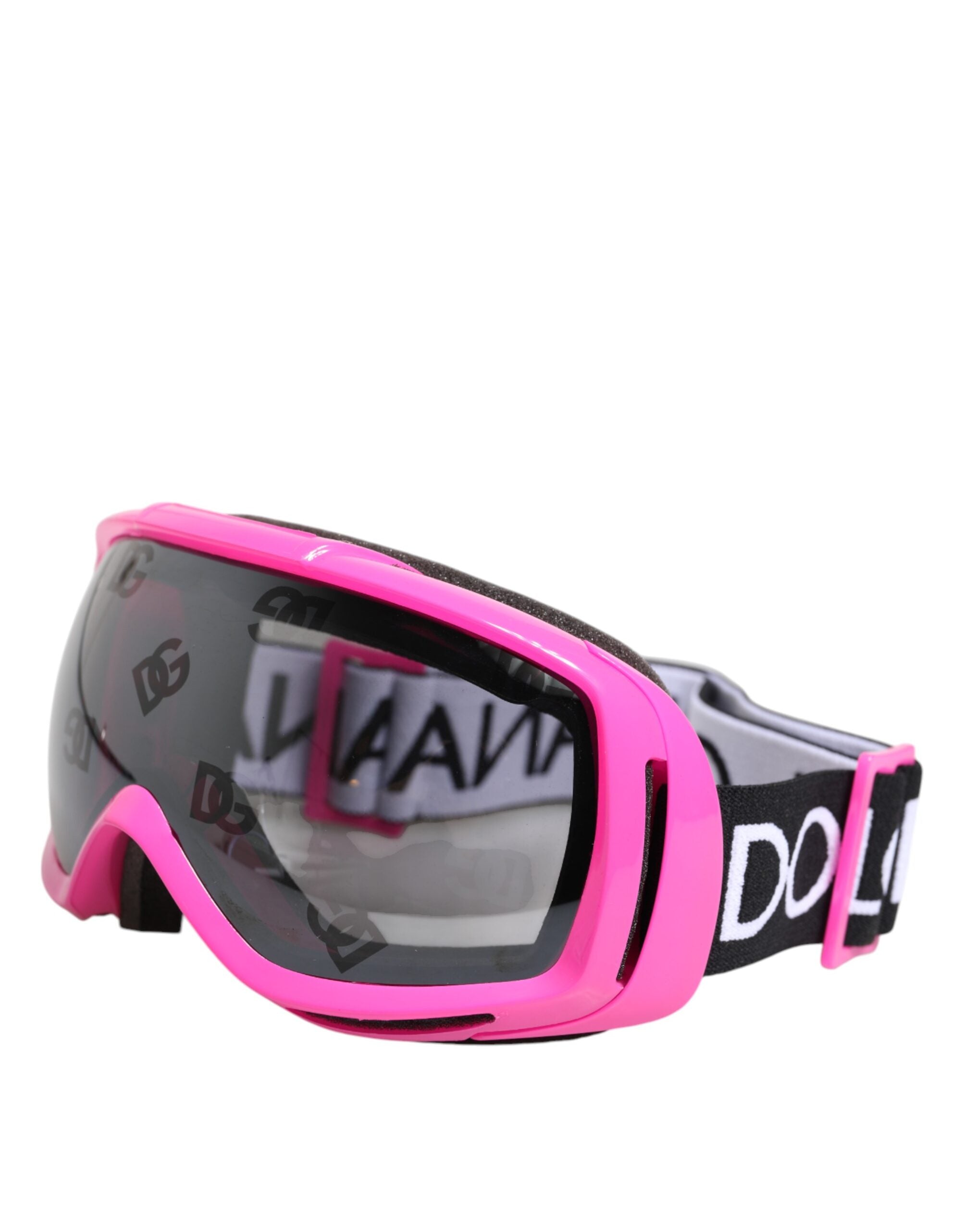 Fuchsia Pink Logo Ski Goggles DG6182 Mask Sunglasses - ventzia