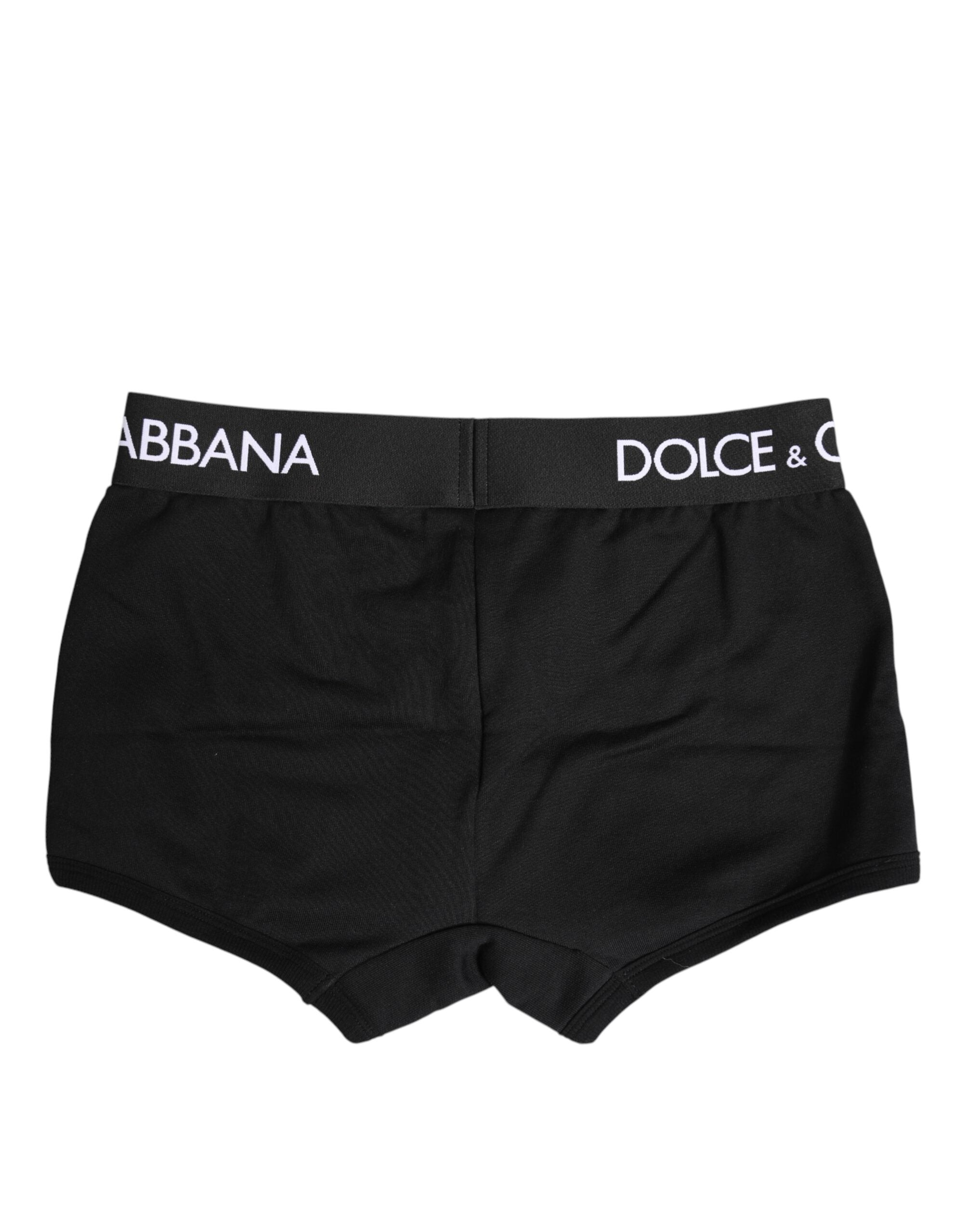 Black Cotton Stretch Regular Boxer Underwear - ventzia