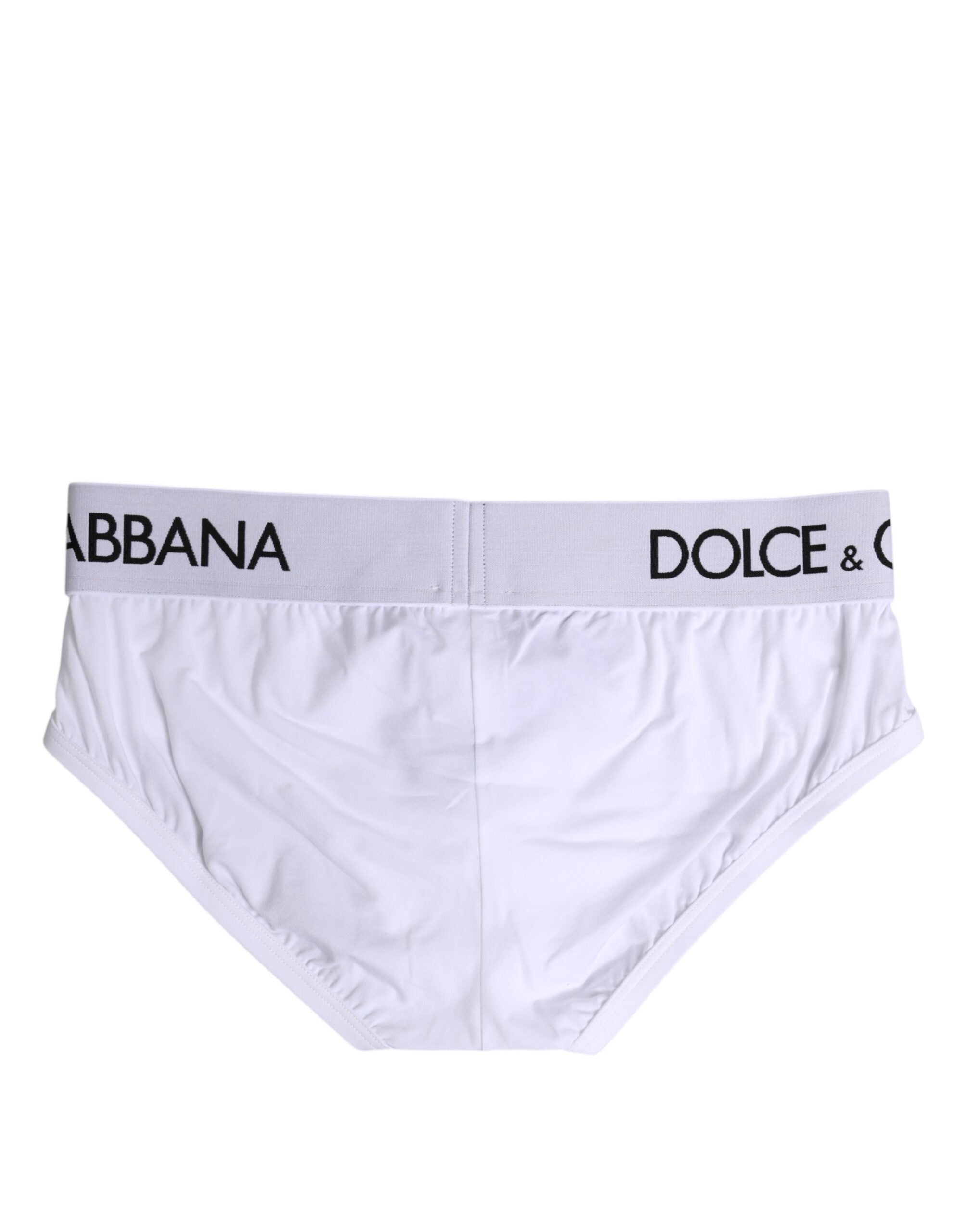 White Cotton Stretch Regular Brief Underwear - ventzia