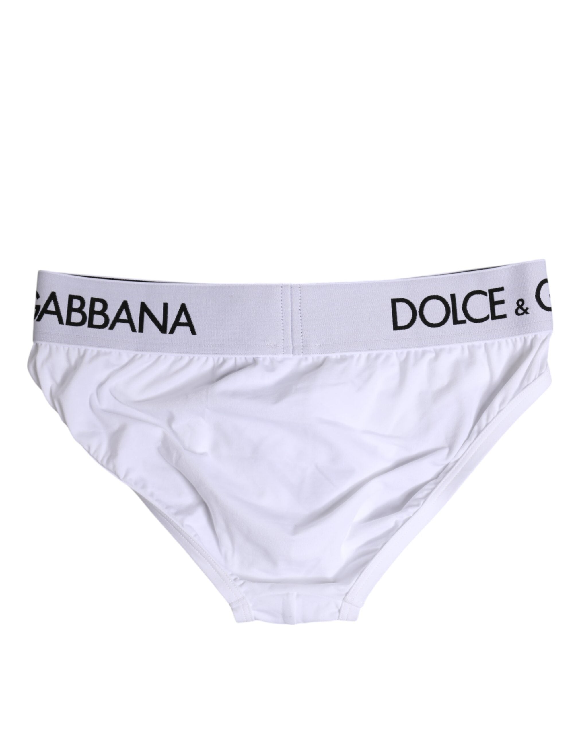 White Cotton Stretch Regular Brief Underwear - ventzia