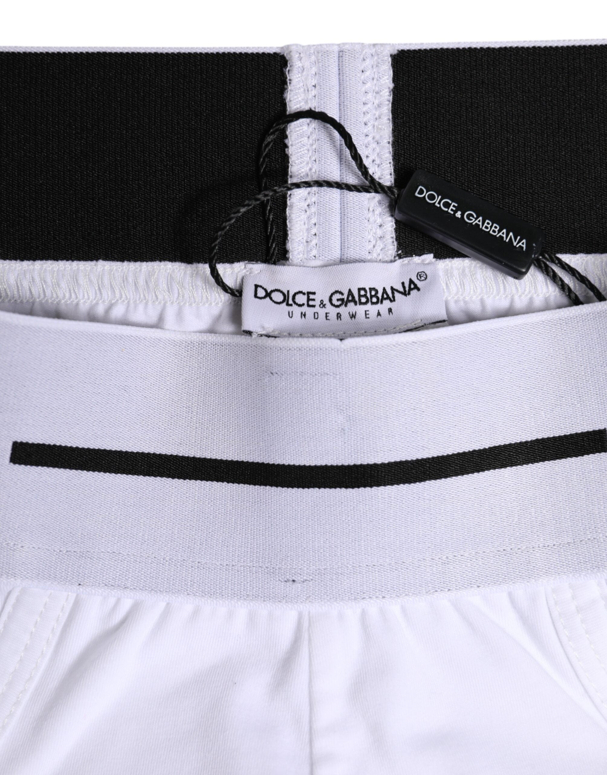 White Cotton Stretch Regular Brief Underwear - ventzia