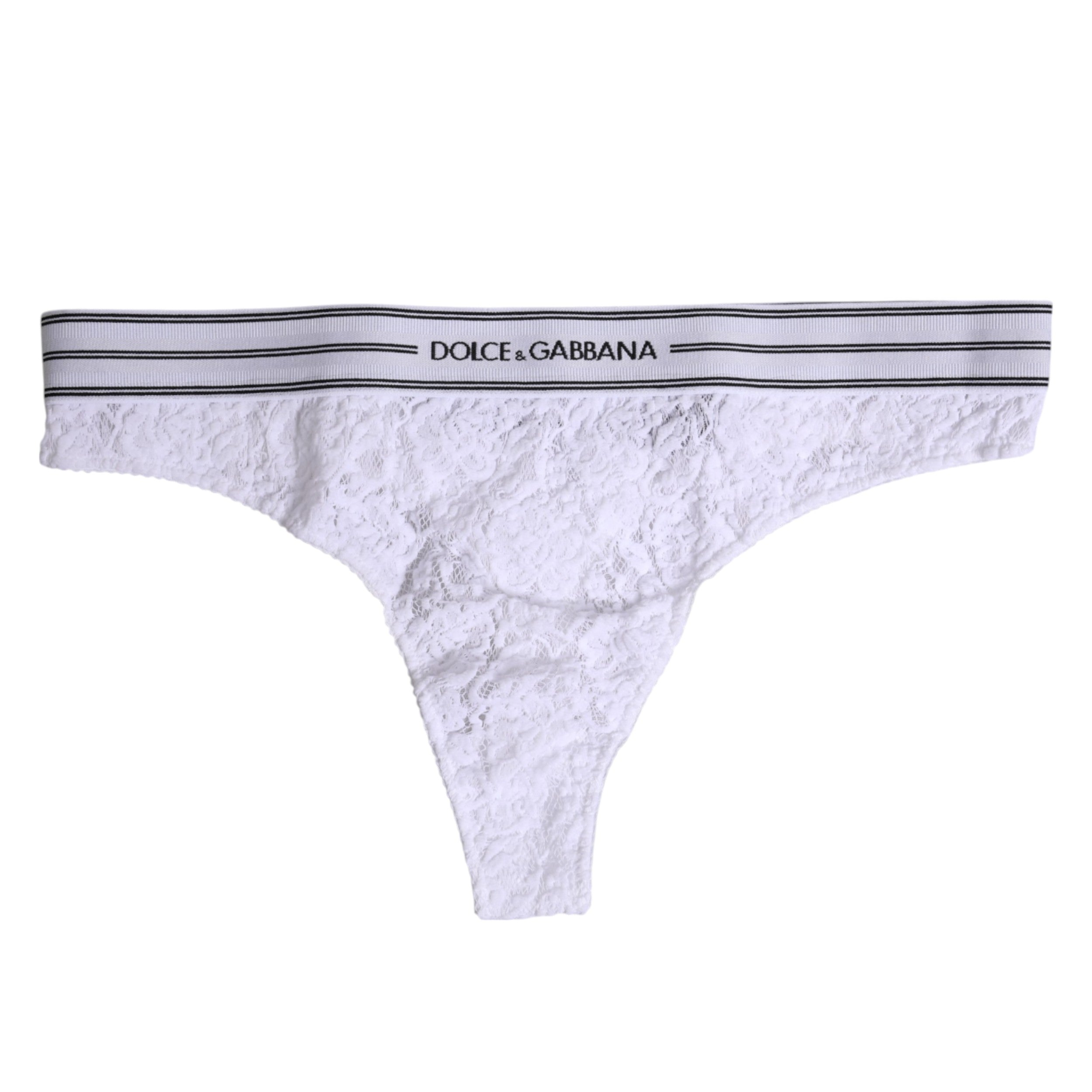 White Nylon Floral Lace Bottom Panty Underwear - ventzia