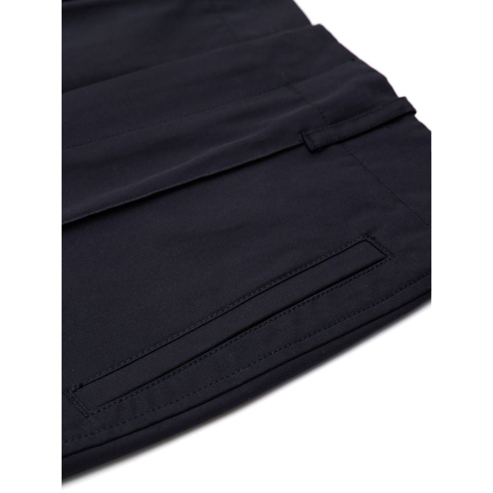 Navy Blue Cotton Pant - ventzia