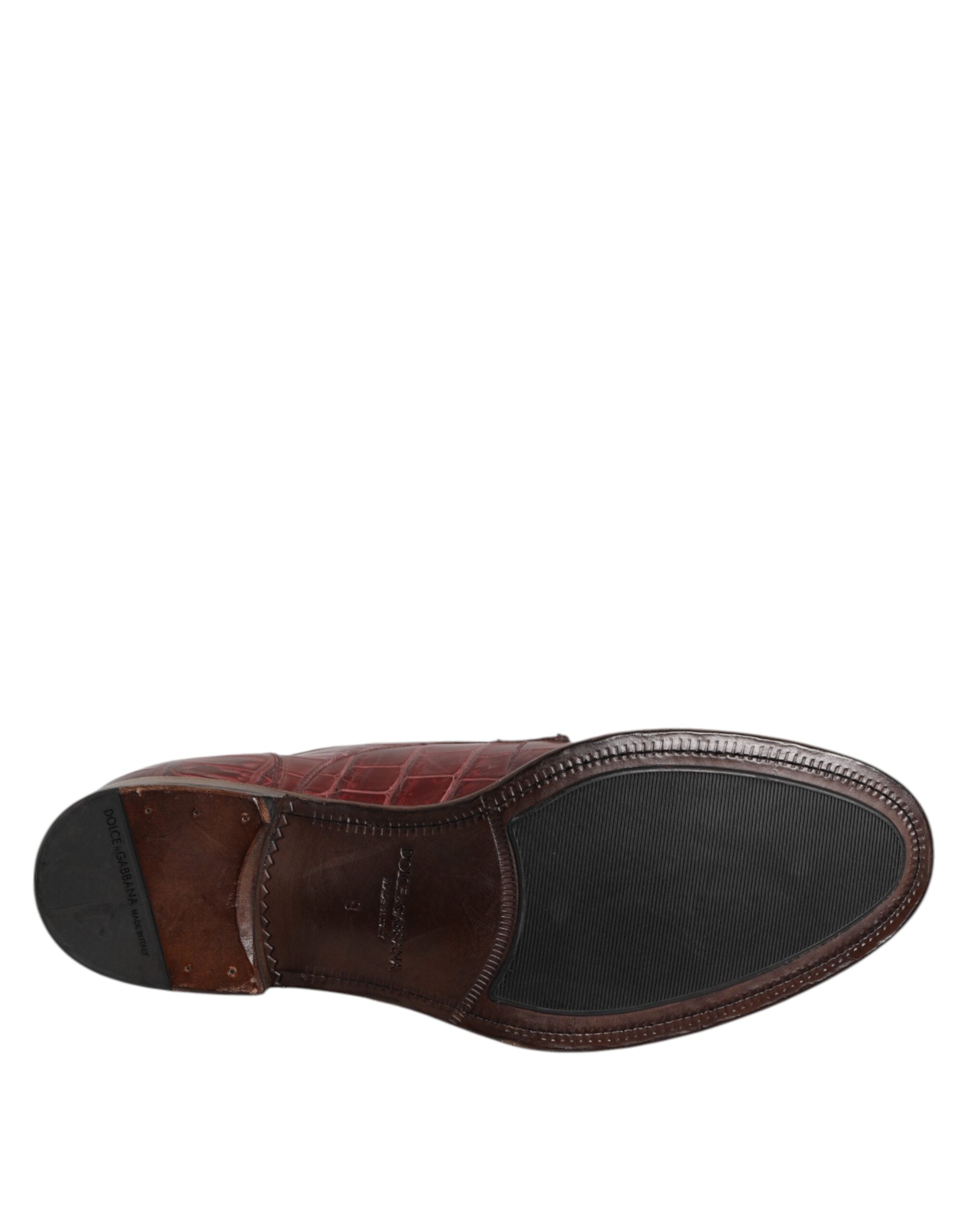 Burgundy Leather Lace Up Derby Dress Shoes - ventzia