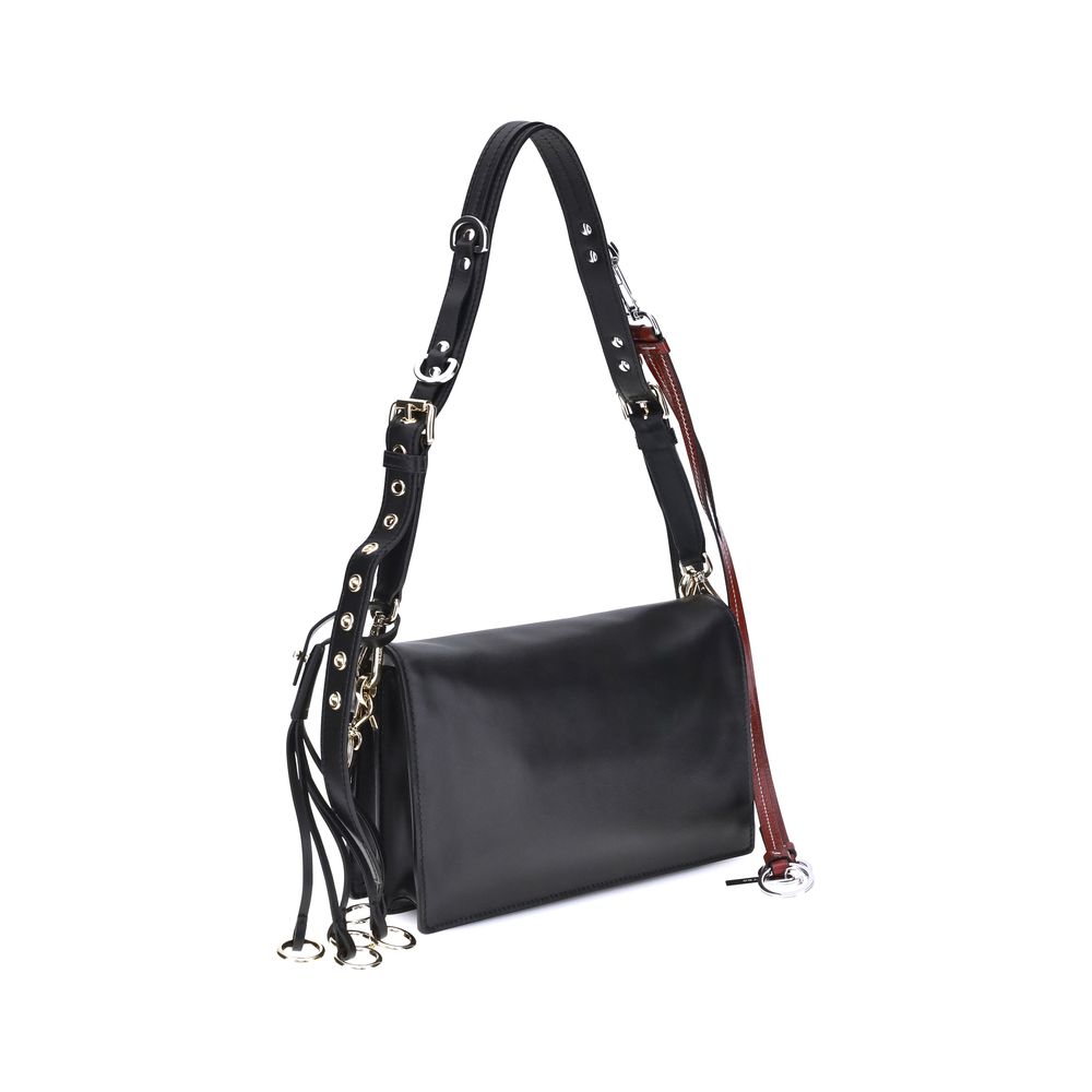 Black Calf Leather Bos Taurus Shoulder Bag