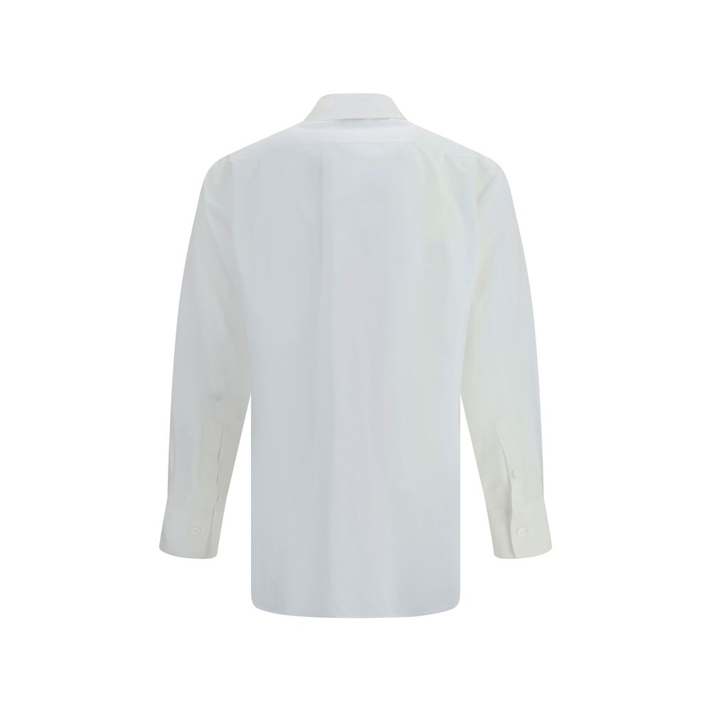 White Cotton Dress Shirt - ventzia