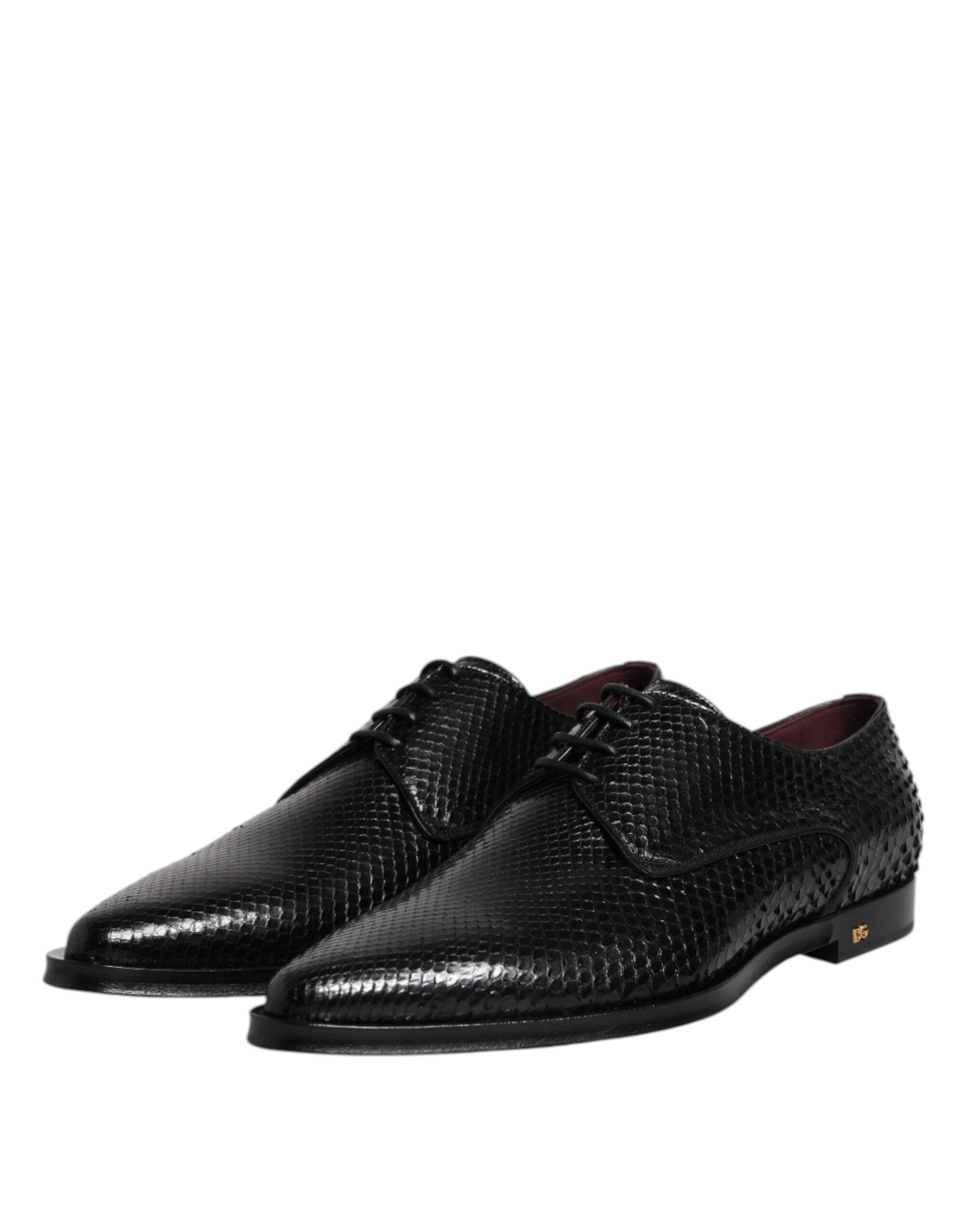 Black Leather Lace Up Dress Men Derby Shoes - ventzia