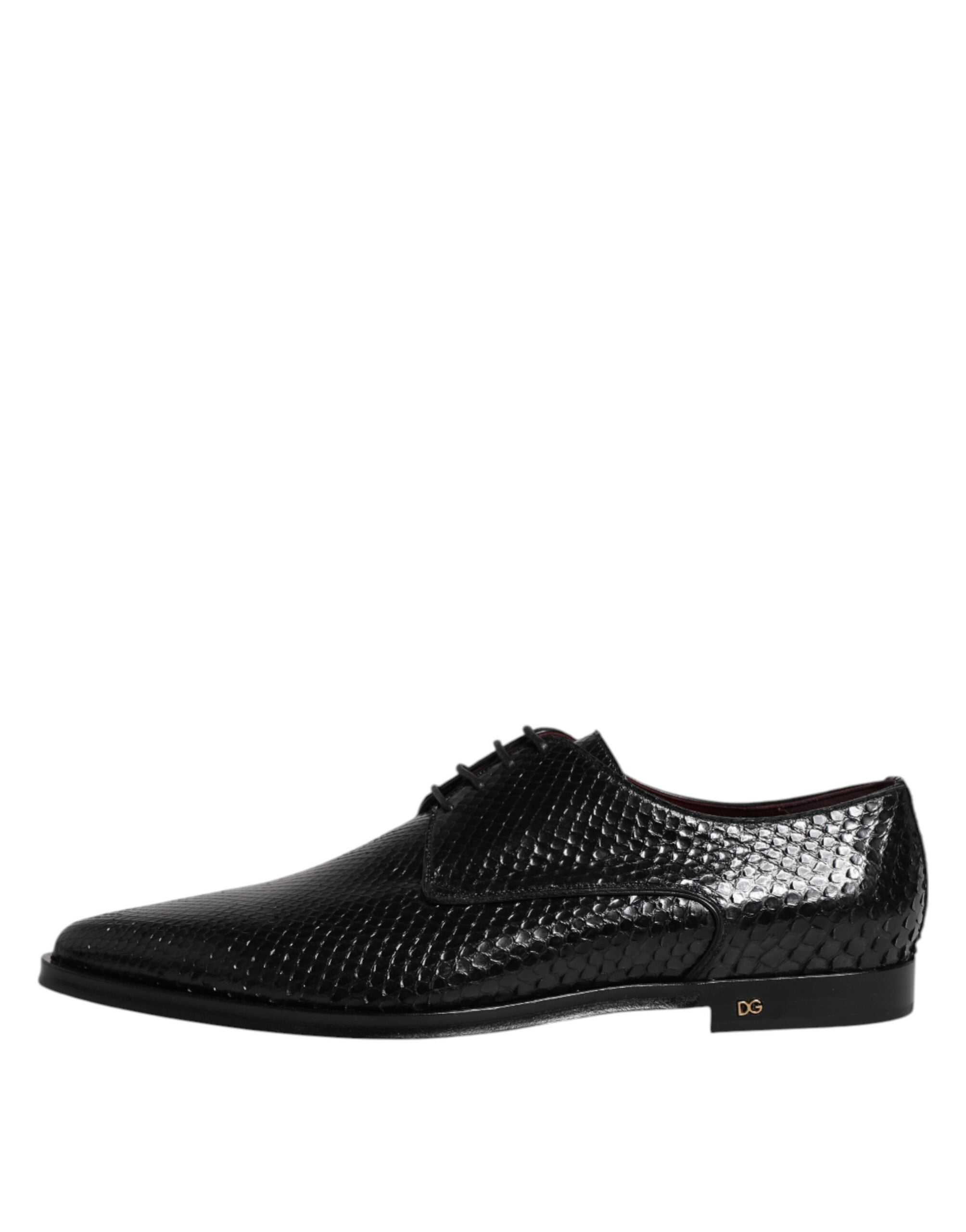 Black Leather Lace Up Dress Men Derby Shoes - ventzia